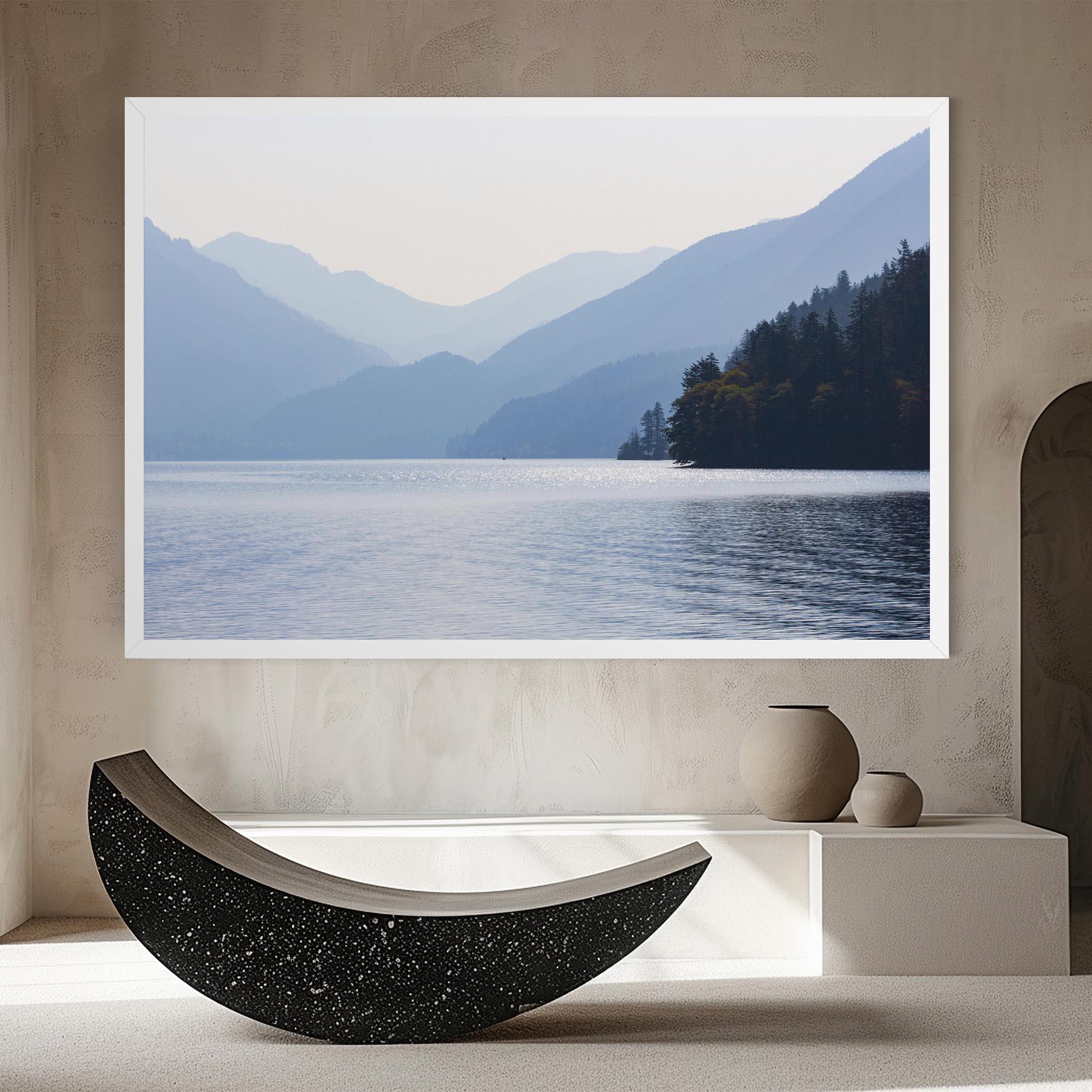 Leinwandbild Grey Lake View mockup 8