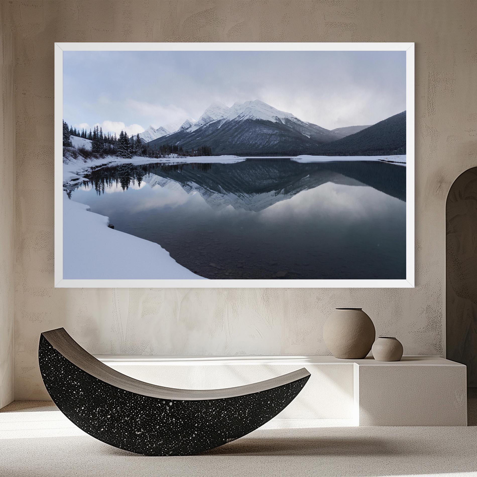 Leinwandbild Grey Lake mockup 8