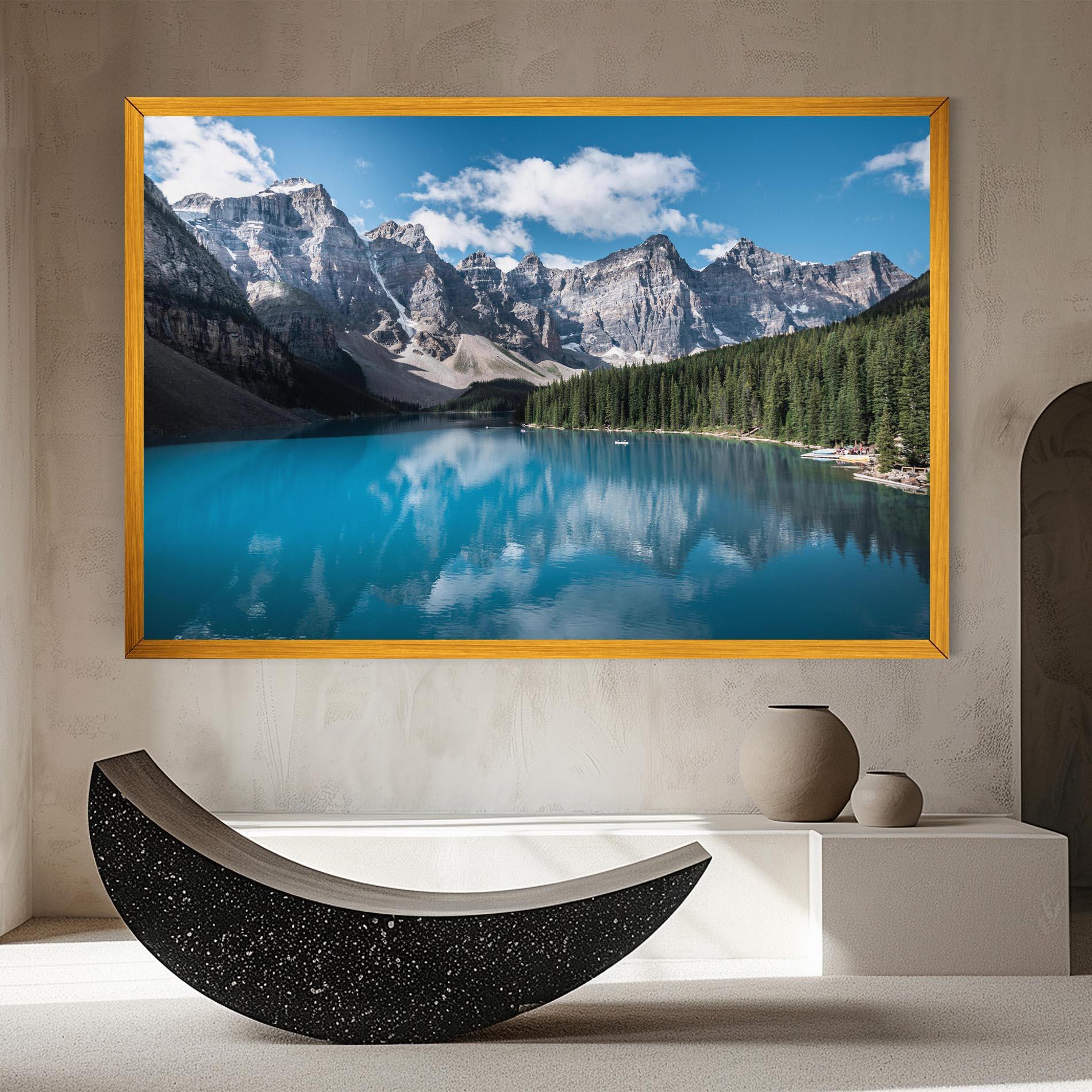 Leinwandbild Beautiful Lake Canada mockup 8