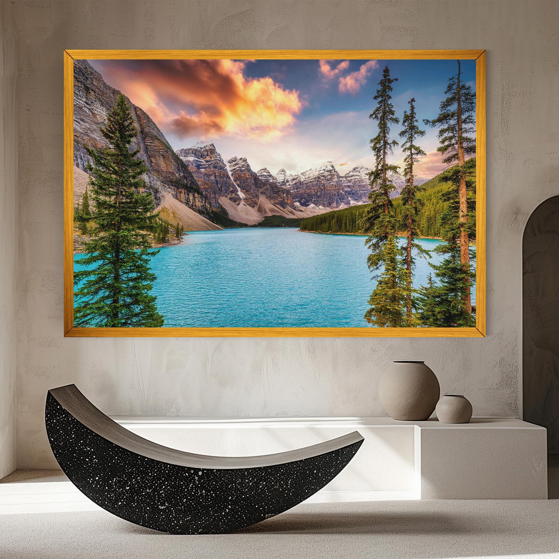 Leinwandbild Blue Magic Lake mockup 8