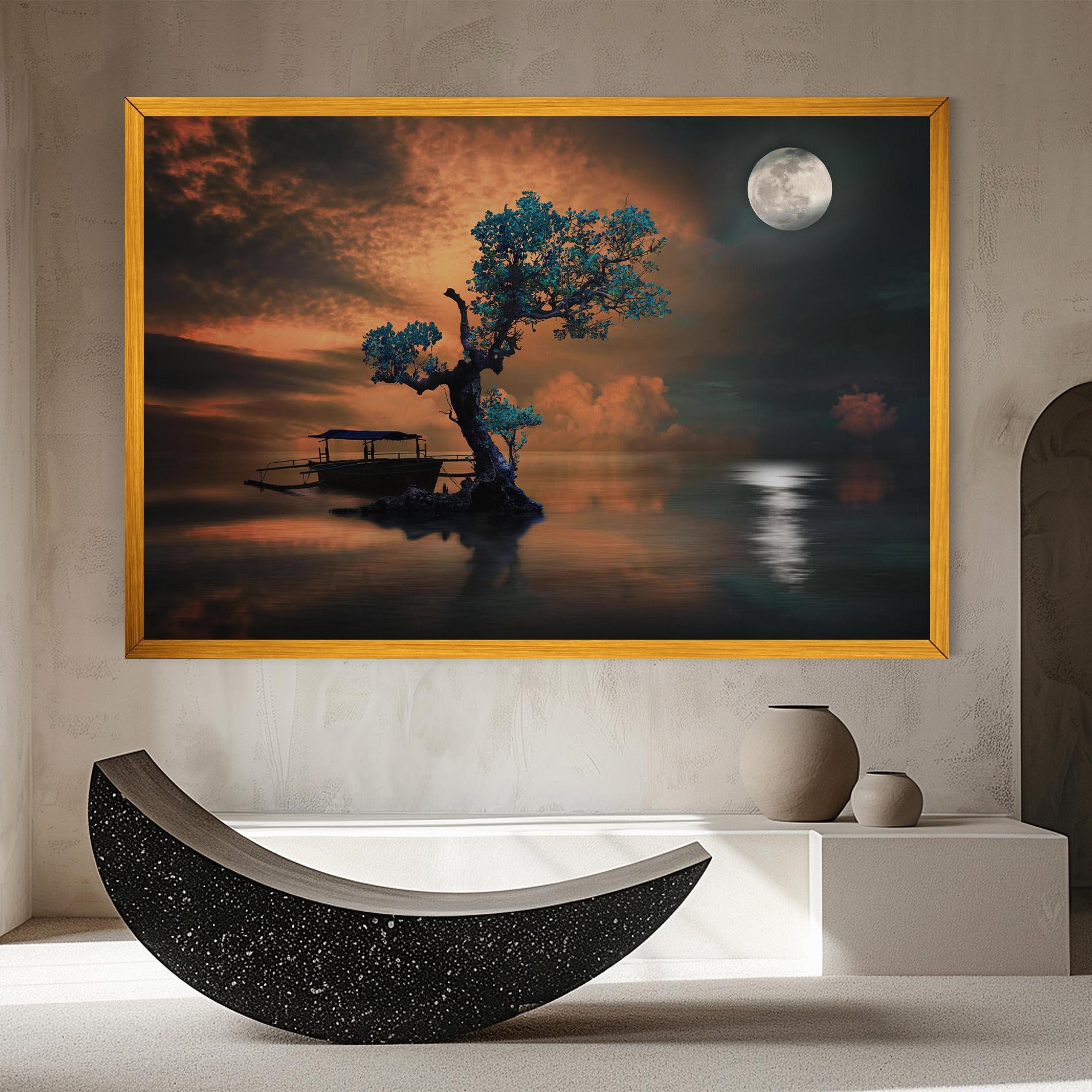 Leinwandbild Blue Tree mockup 8