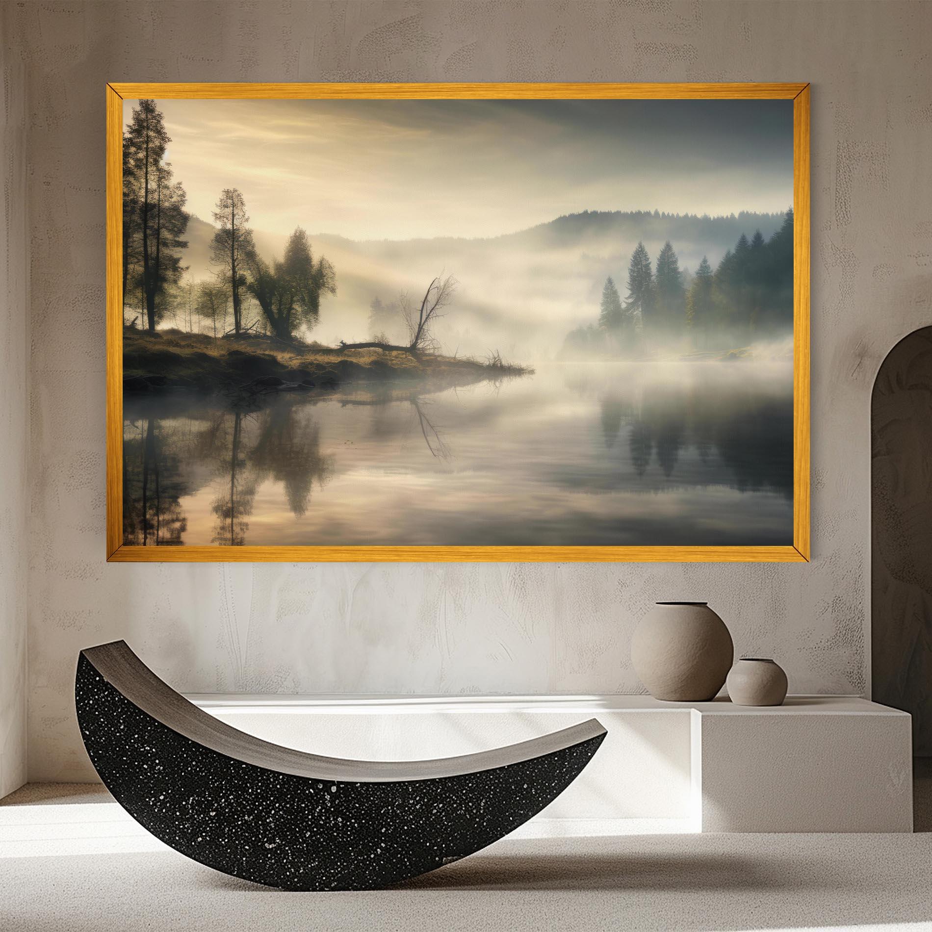 Leinwandbild Foggy Morning mockup 8