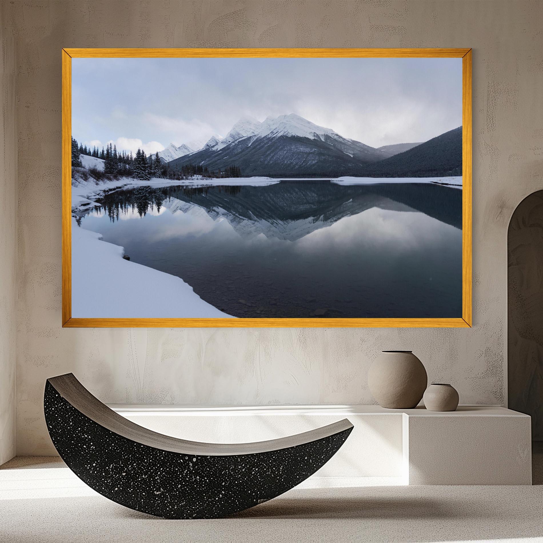 Leinwandbild Grey Lake mockup 8