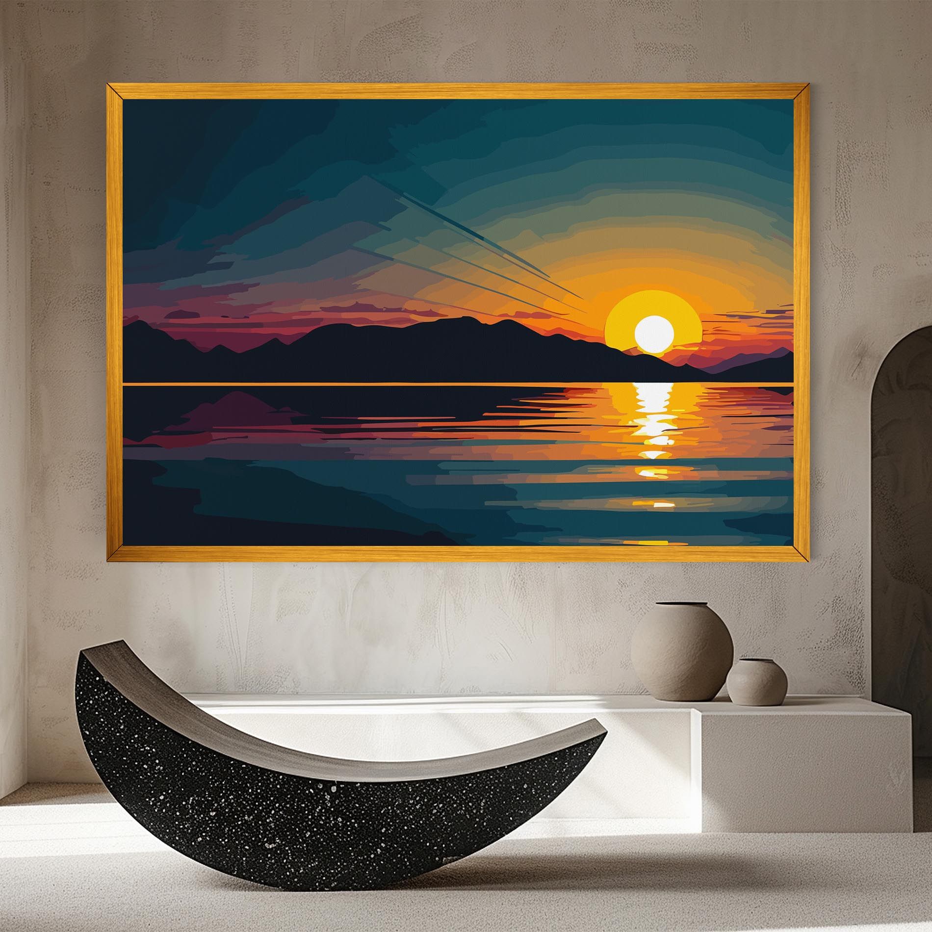 Sunset Art Lake mockup 8
