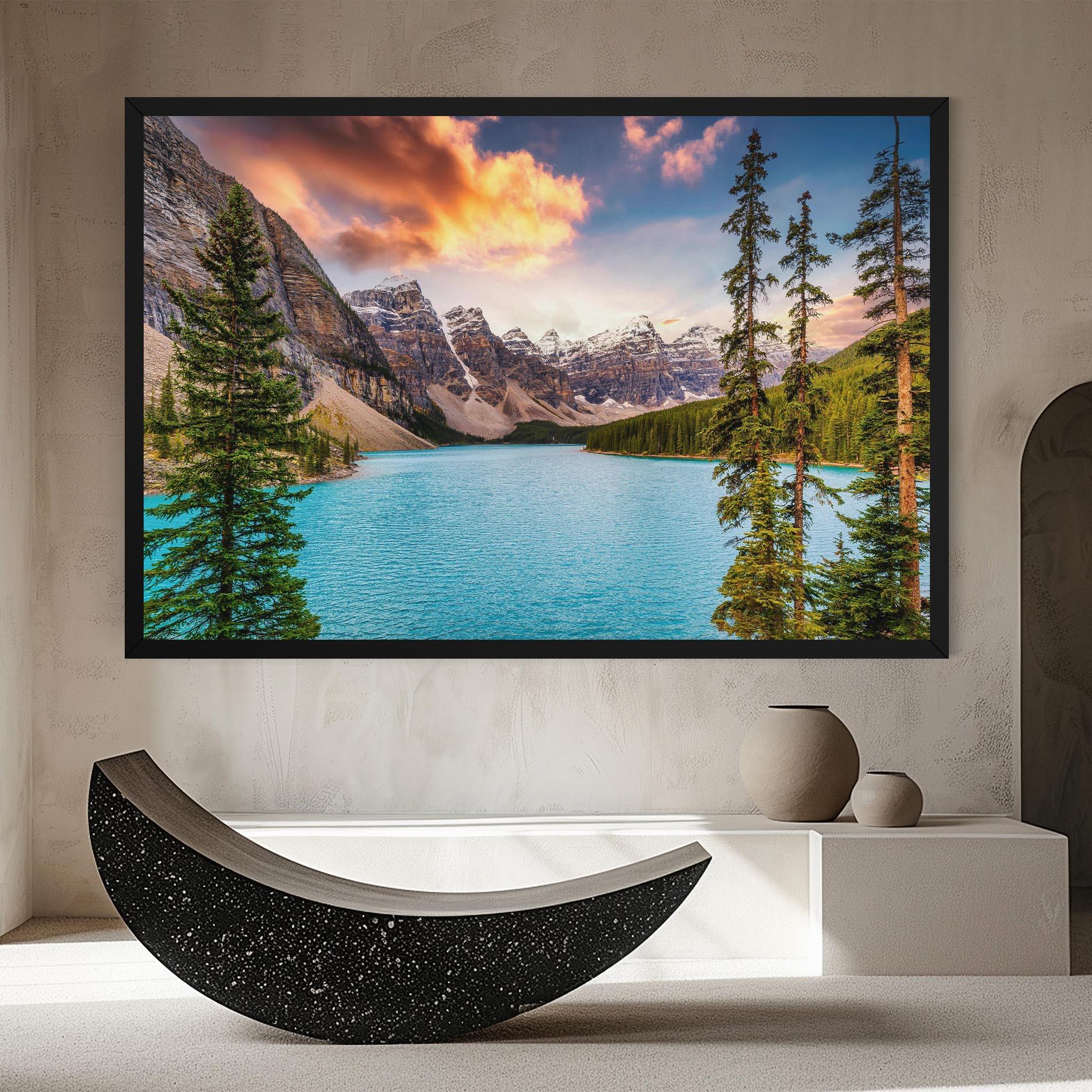 Leinwandbild Blue Magic Lake mockup 8