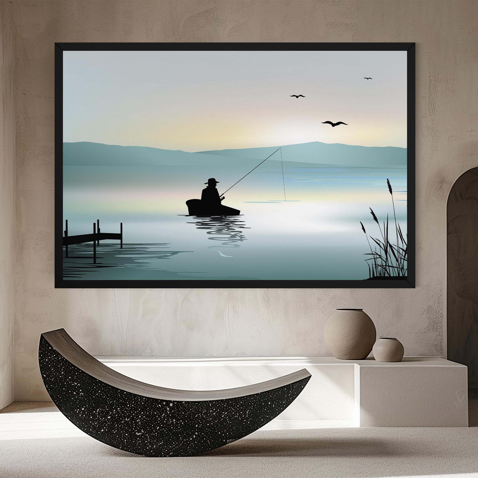 Leinwandbild Fishman Lake View mockup 8