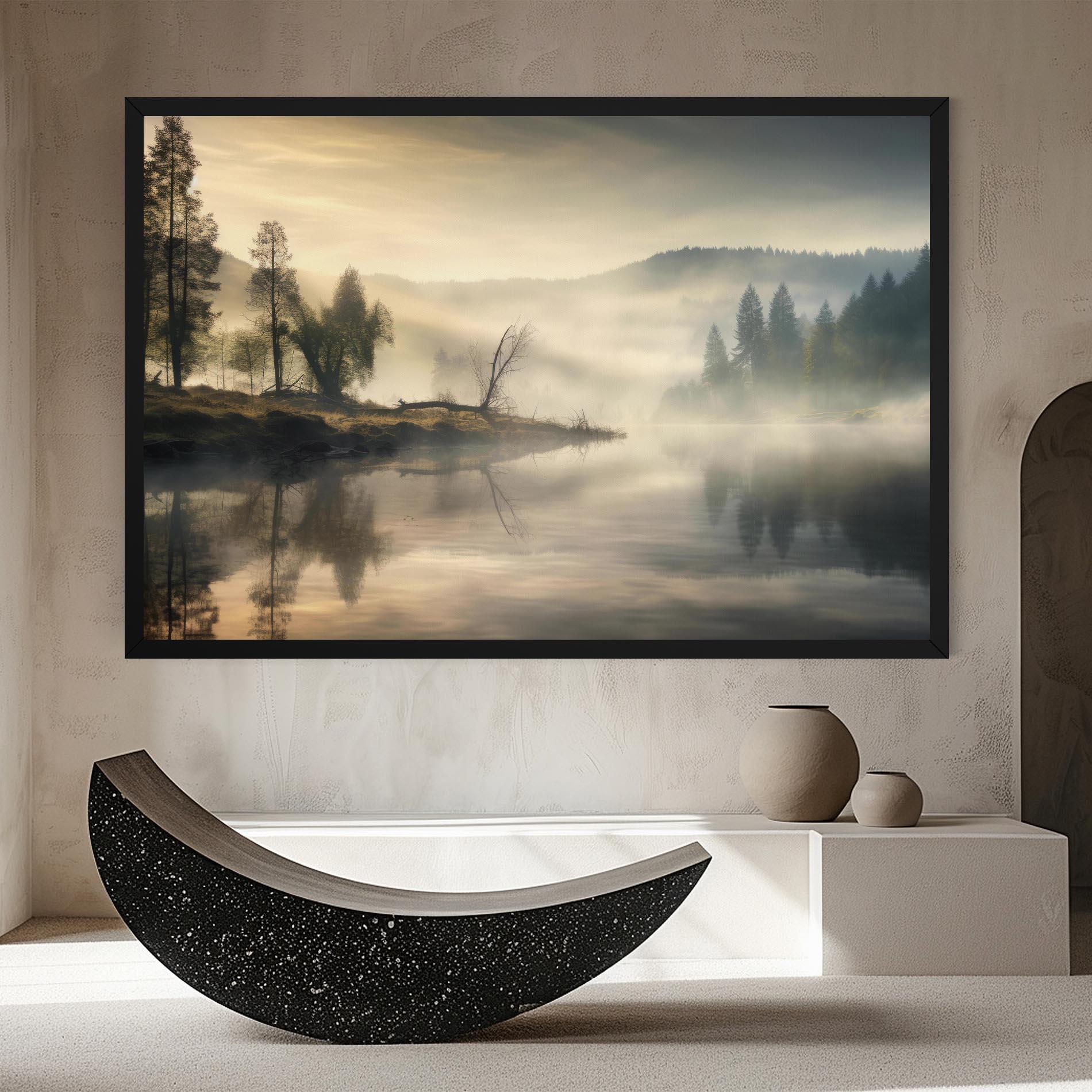 Leinwandbild Foggy Morning mockup 8