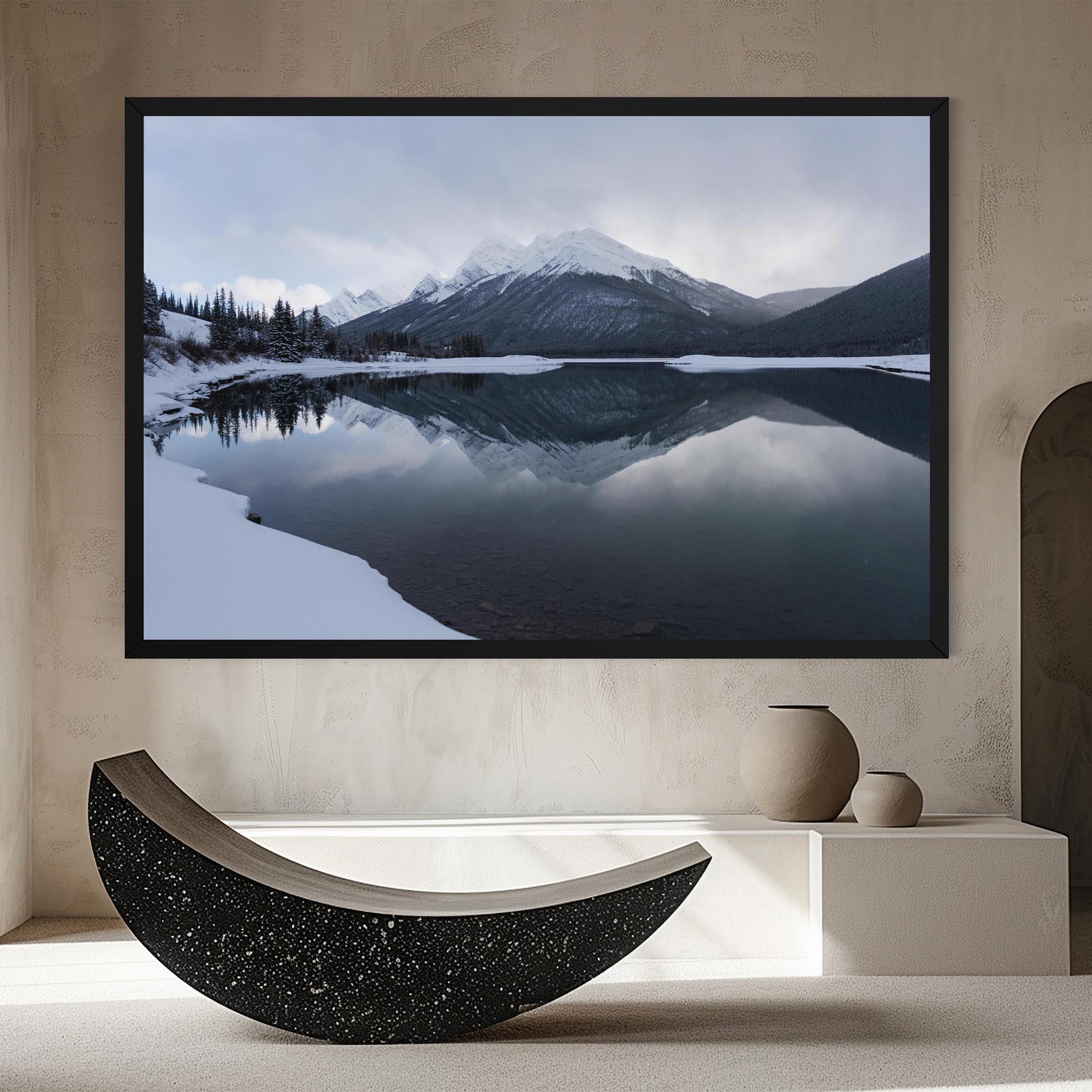 Leinwandbild Grey Lake mockup 8