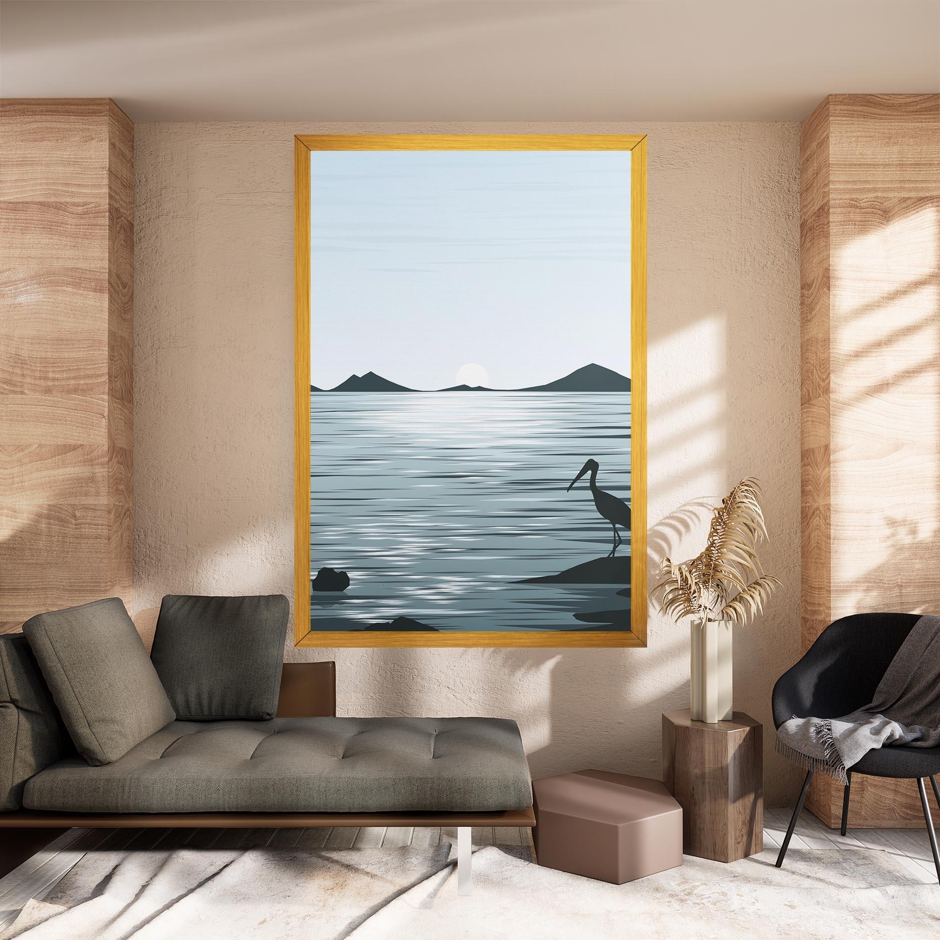 Leinwandbild Sparkling_lake_view mockup 8