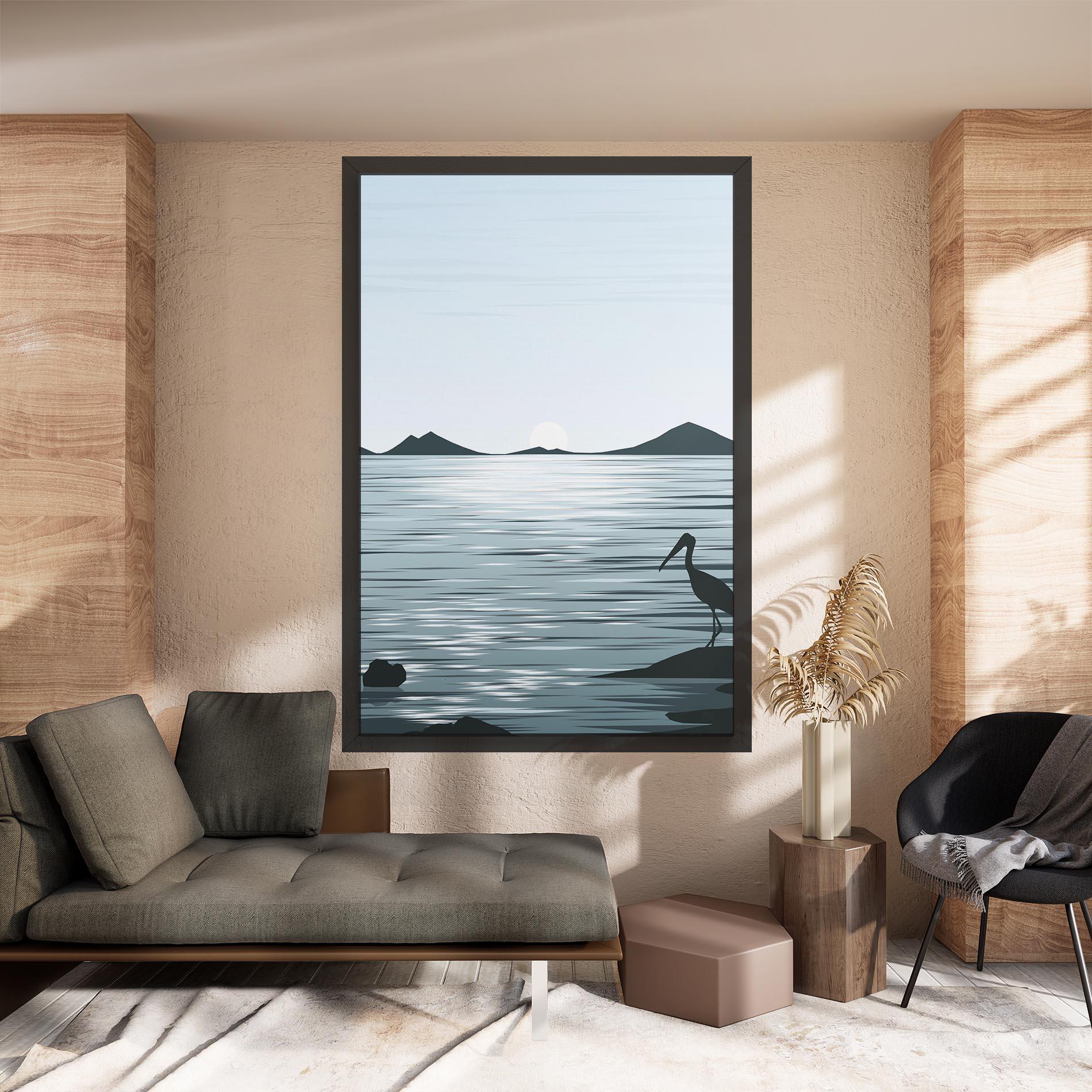 Leinwandbild Sparkling_lake_view mockup 8