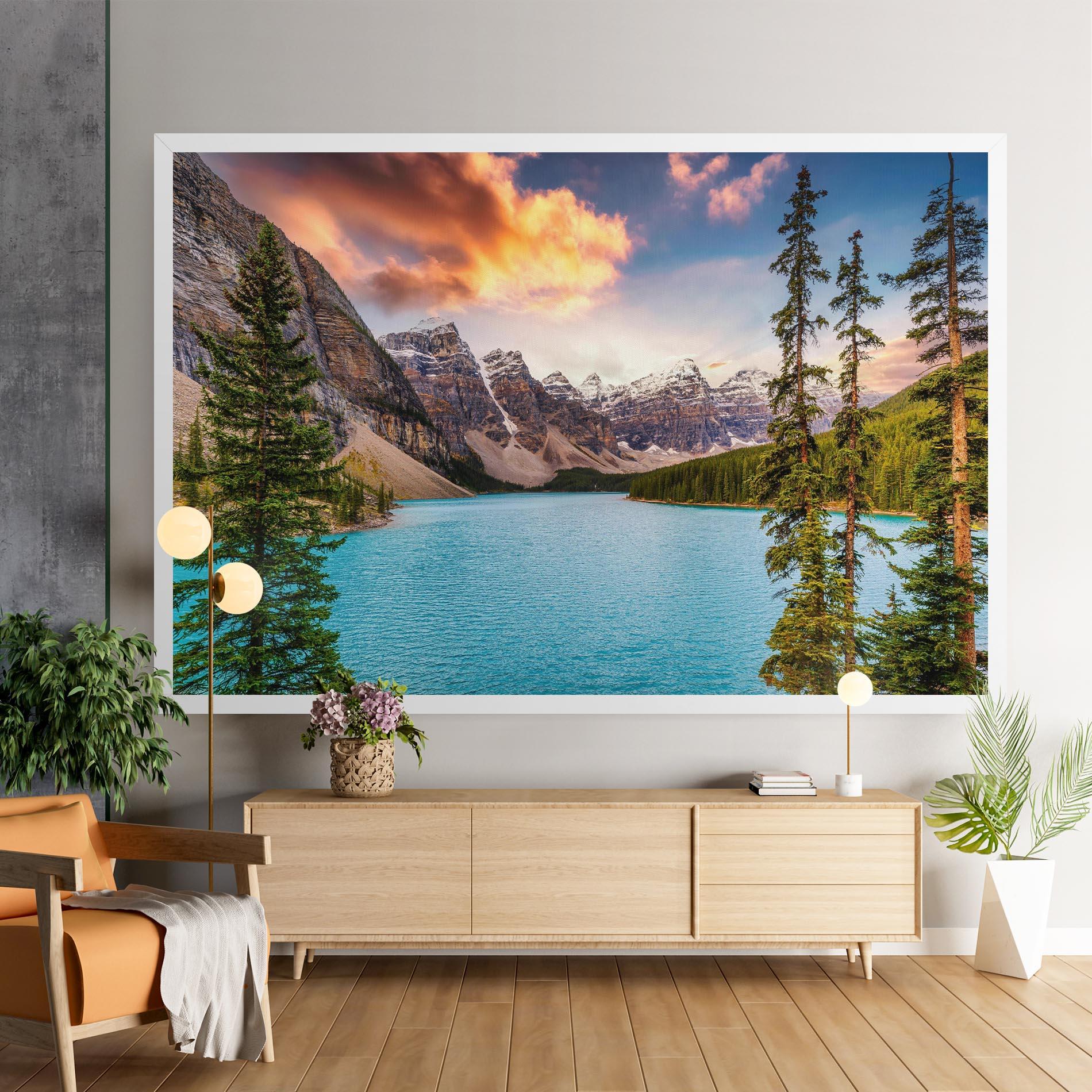 Leinwandbild Blue Magic Lake mockup 9