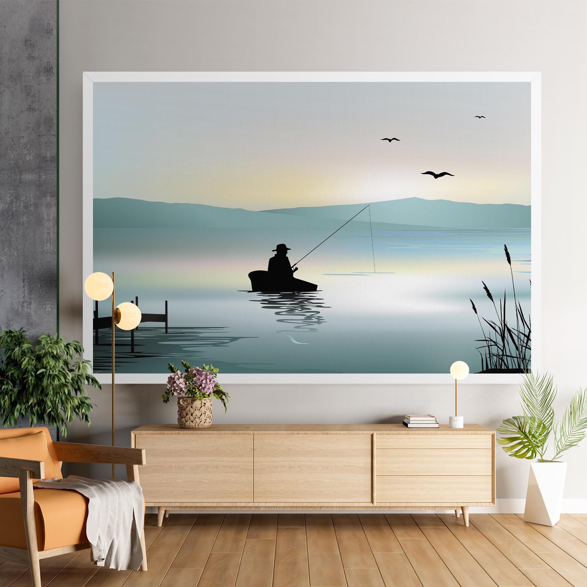 Leinwandbild Fishman Lake View mockup 9