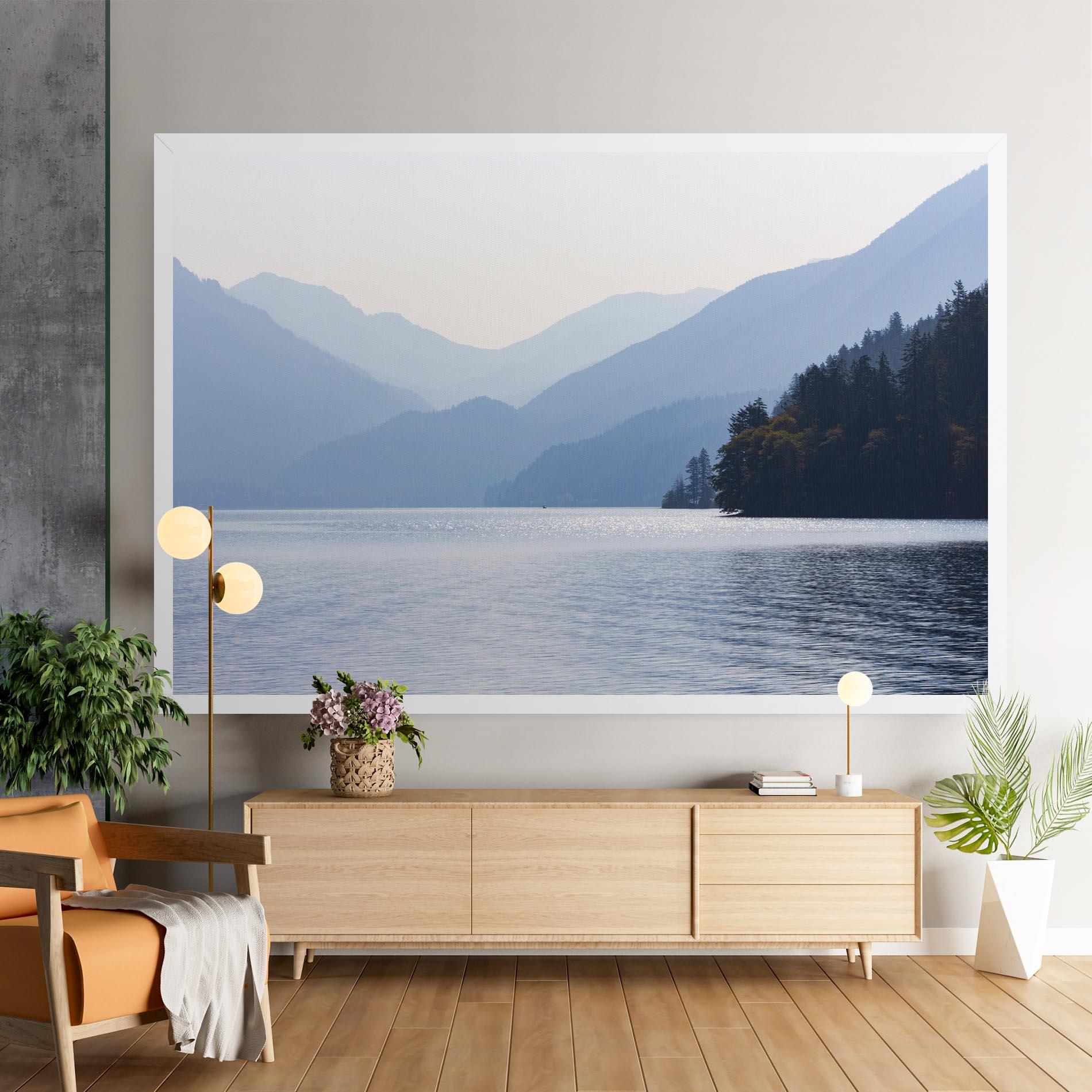 Leinwandbild Grey Lake View mockup 9
