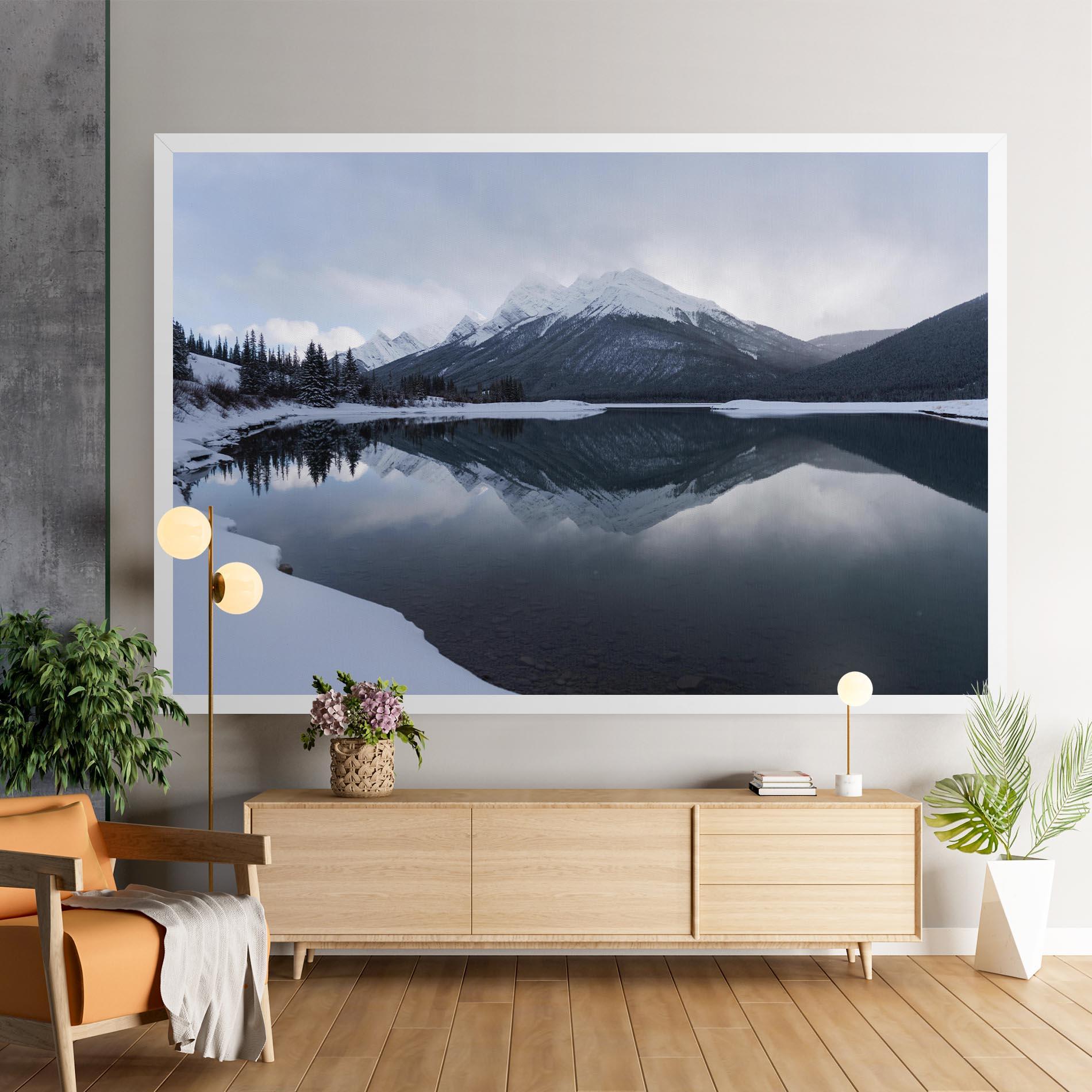 Leinwandbild Grey Lake mockup 9