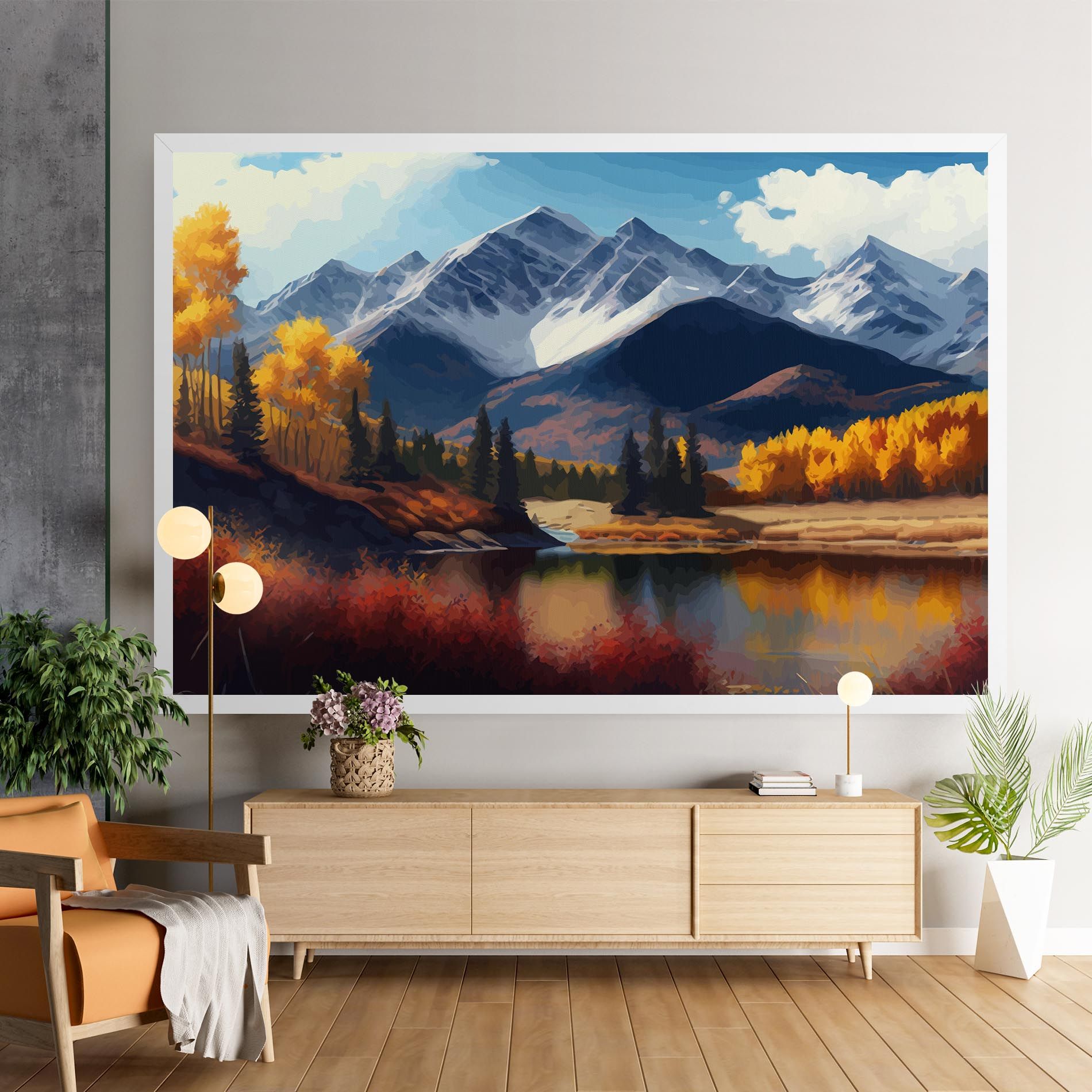 Lake Autumn View mockup 9