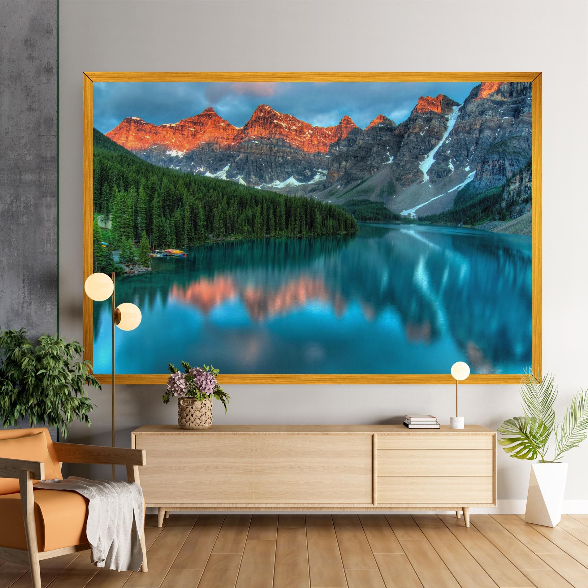 Beautiful Blue Lake mockup 9