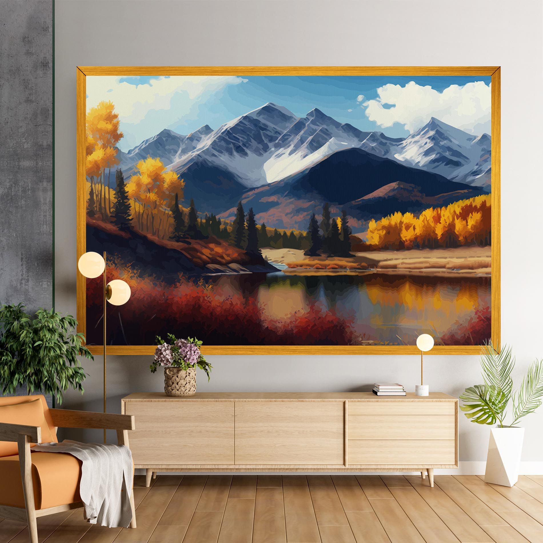Lake Autumn View mockup 9