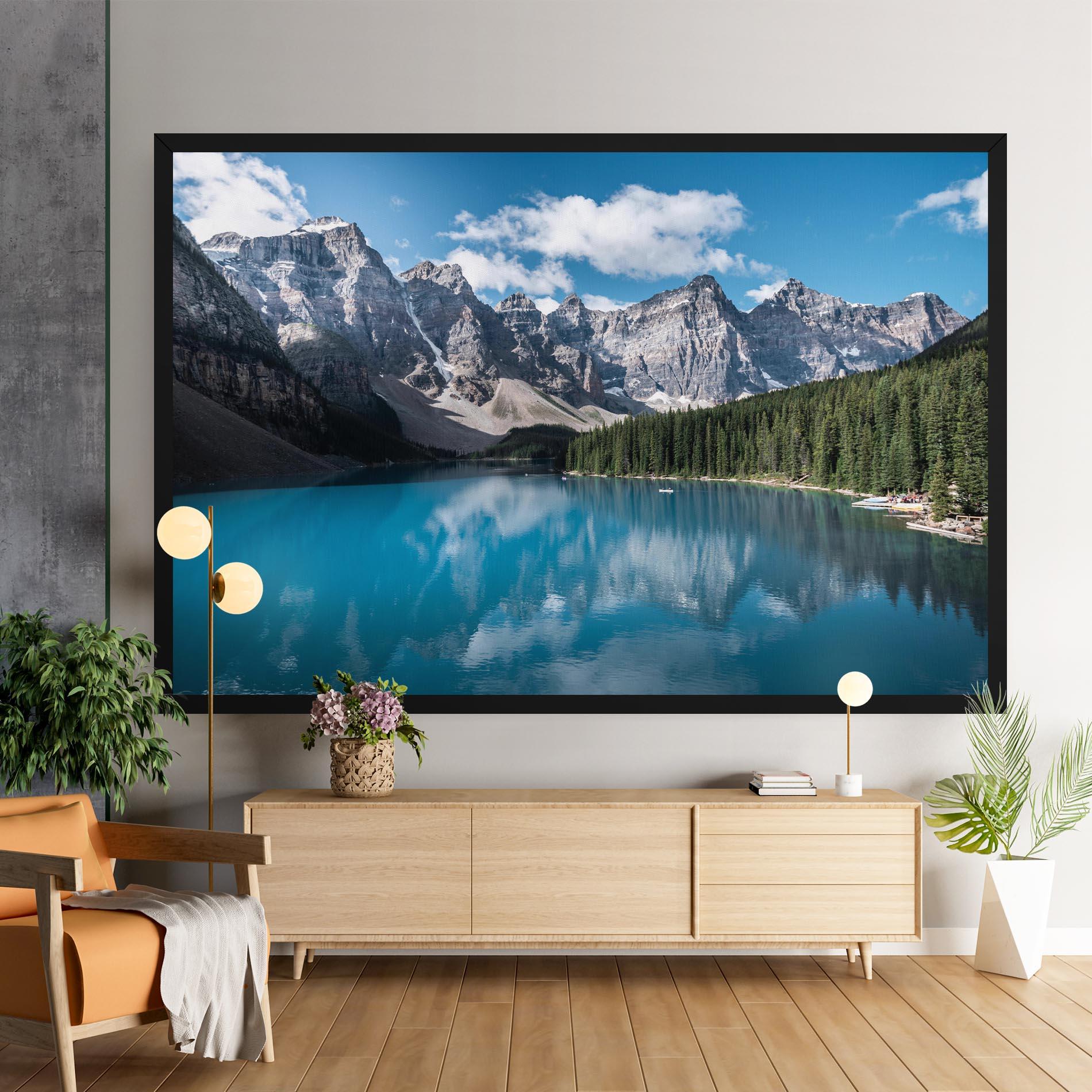 Leinwandbild Beautiful Lake Canada mockup 9