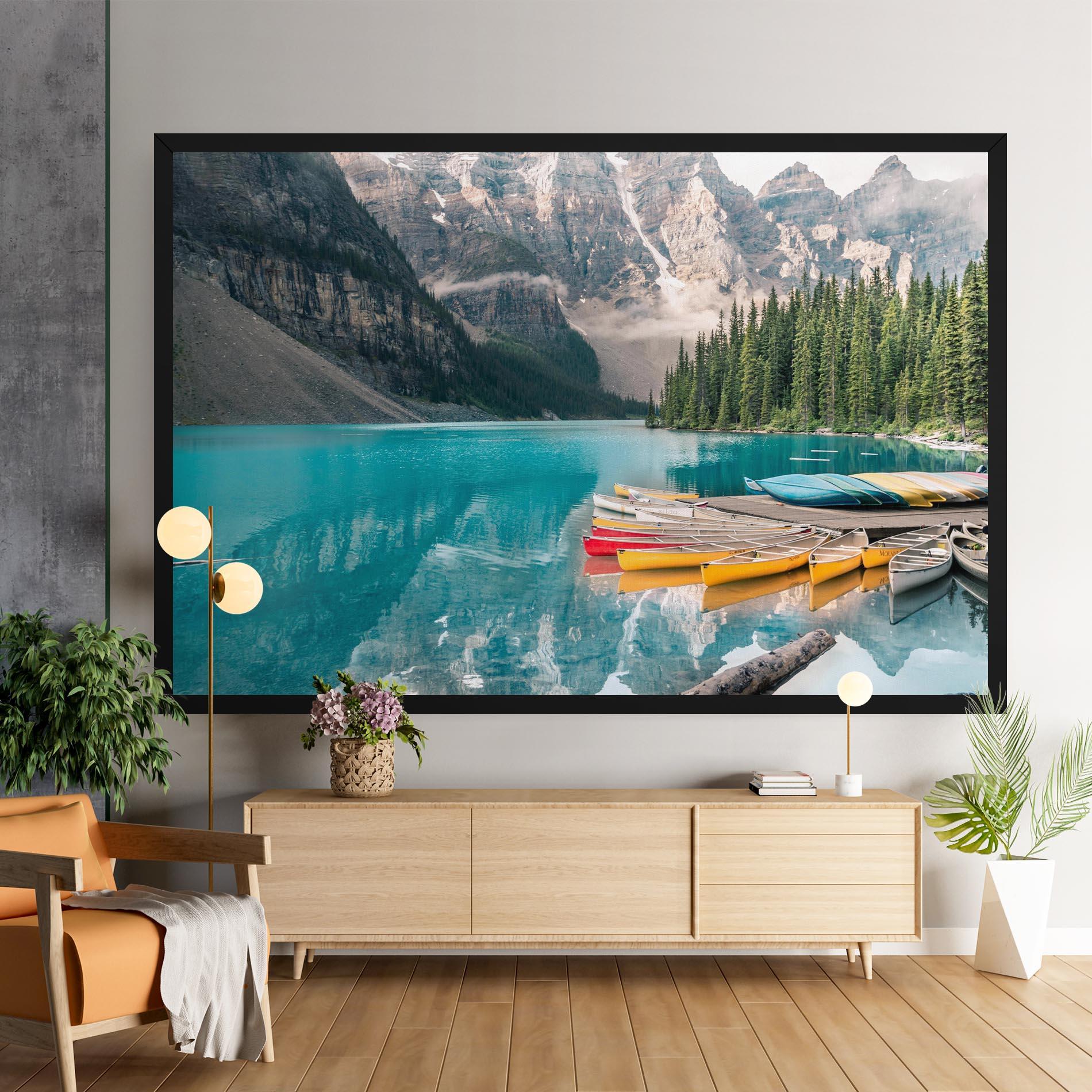 Leinwandbild Beautiful Moraine Lake mockup 9