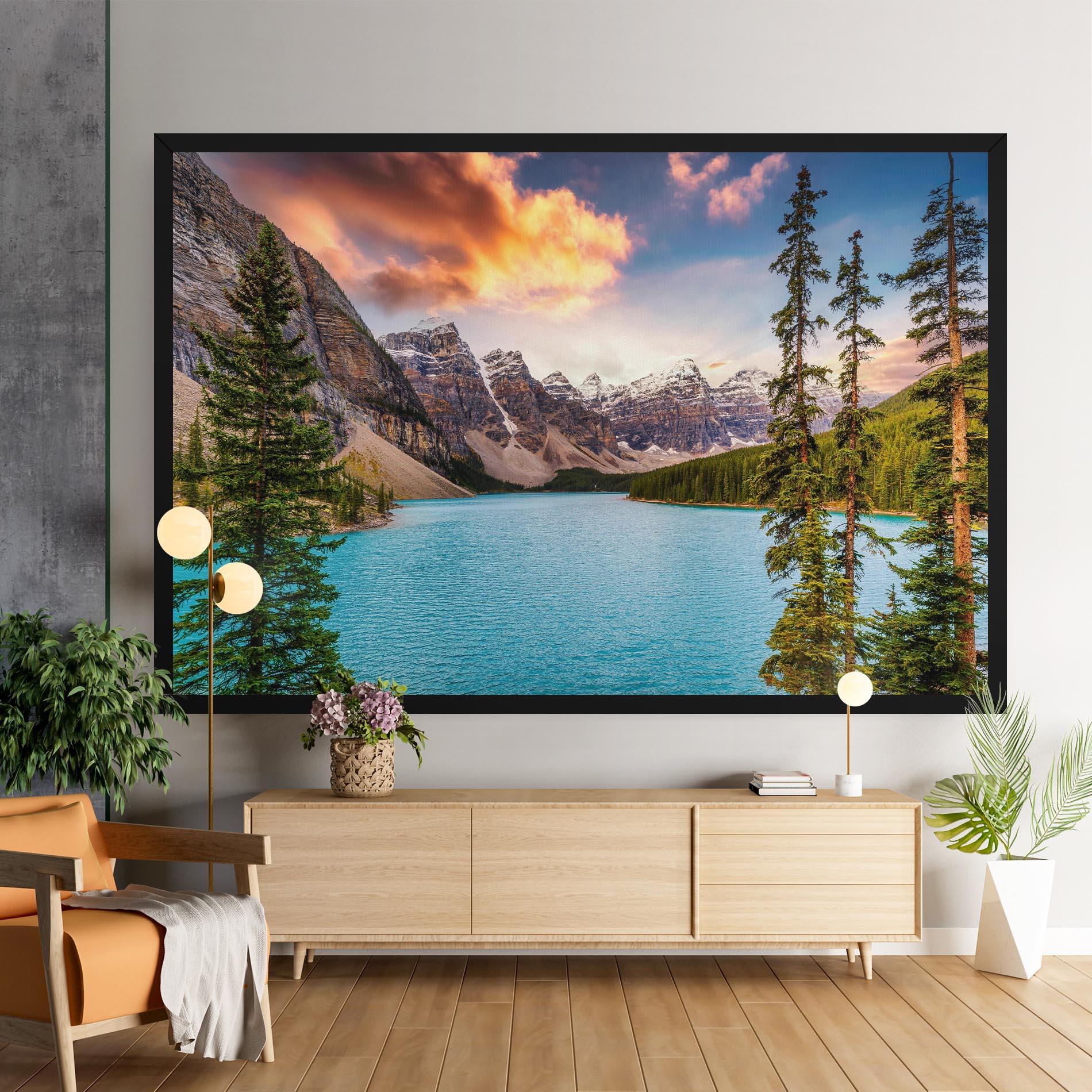 Leinwandbild Blue Magic Lake mockup 9