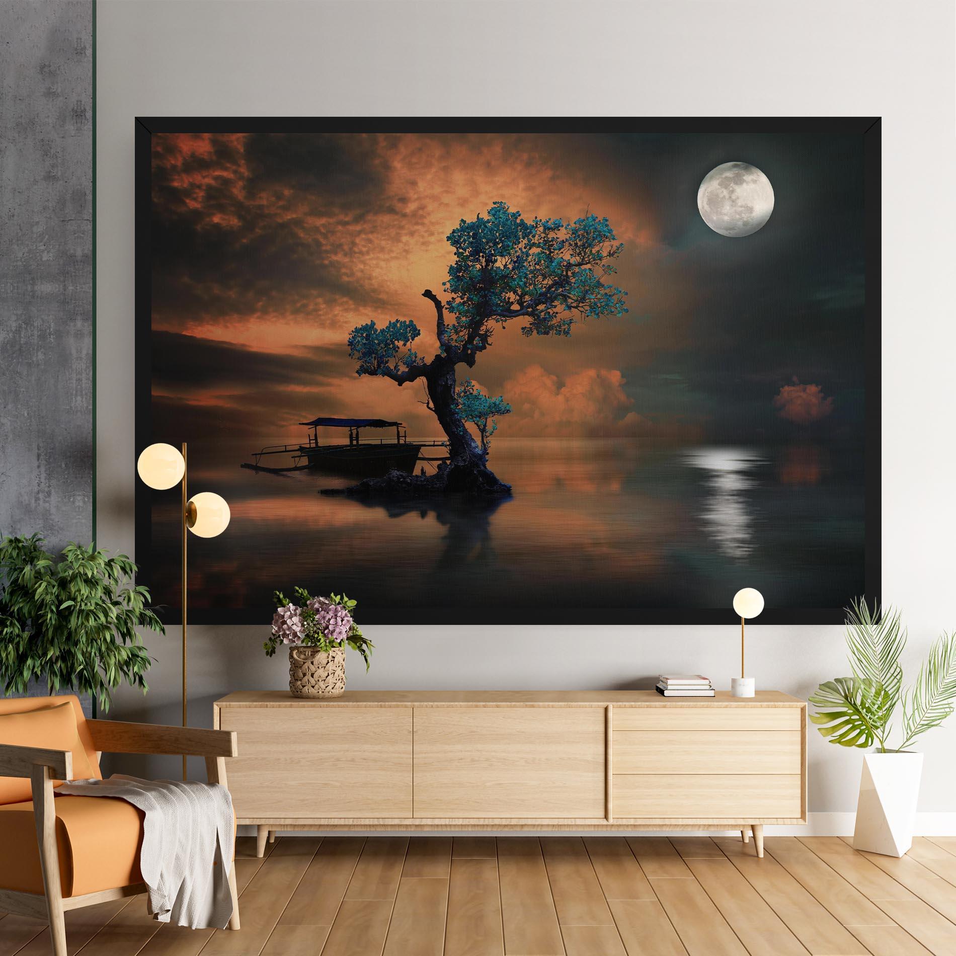Leinwandbild Blue Tree mockup 9