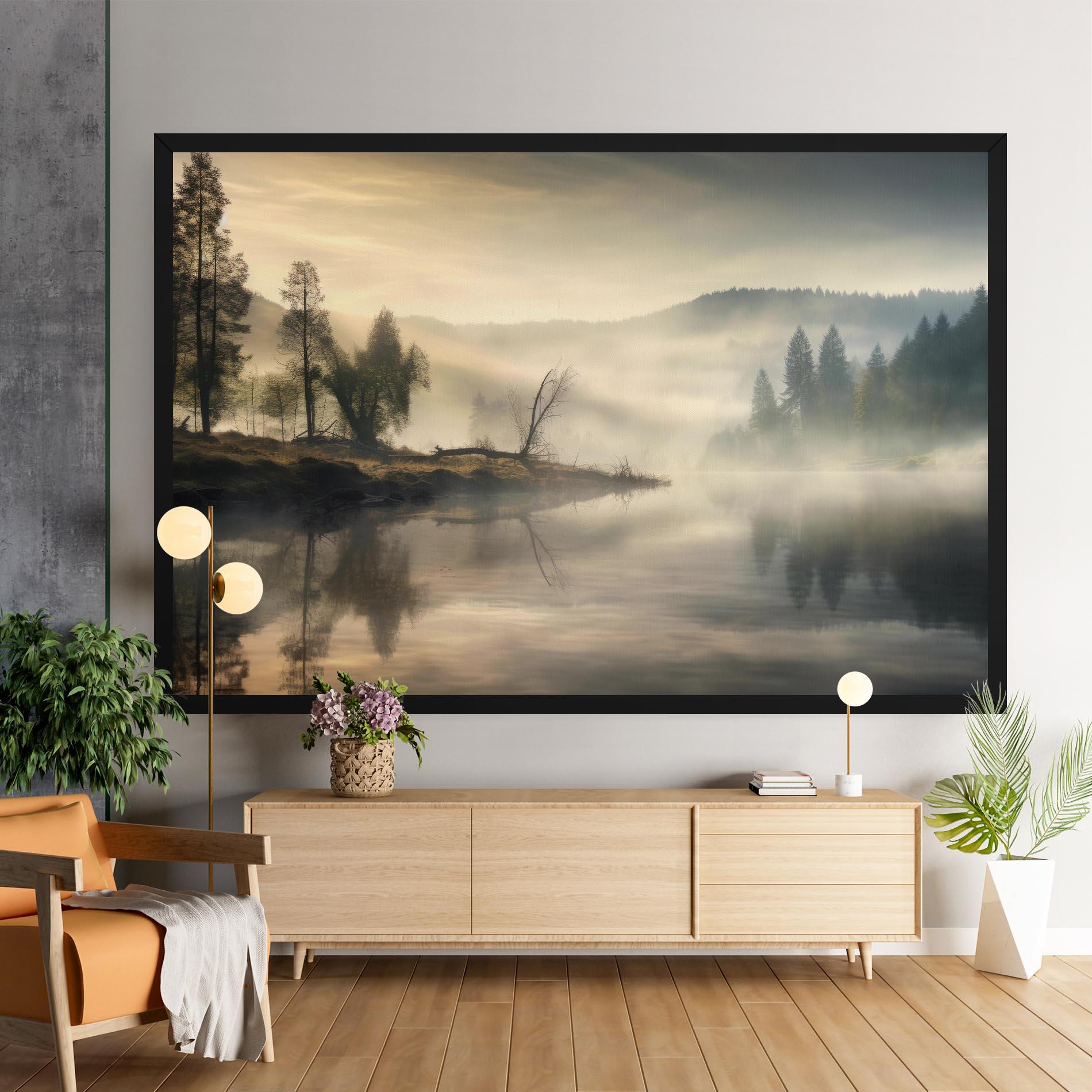 Leinwandbild Foggy Morning mockup 9