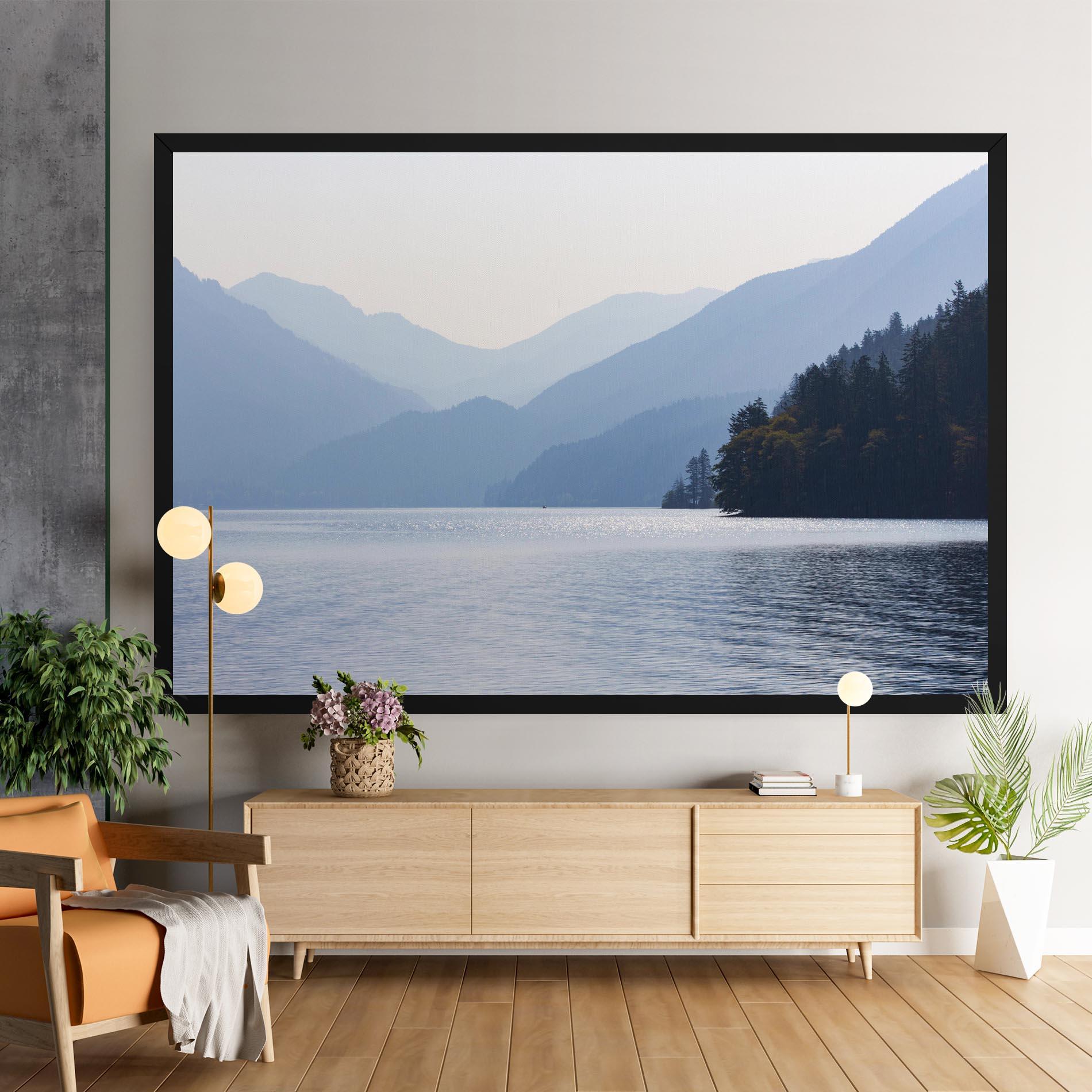 Leinwandbild Grey Lake View mockup 9