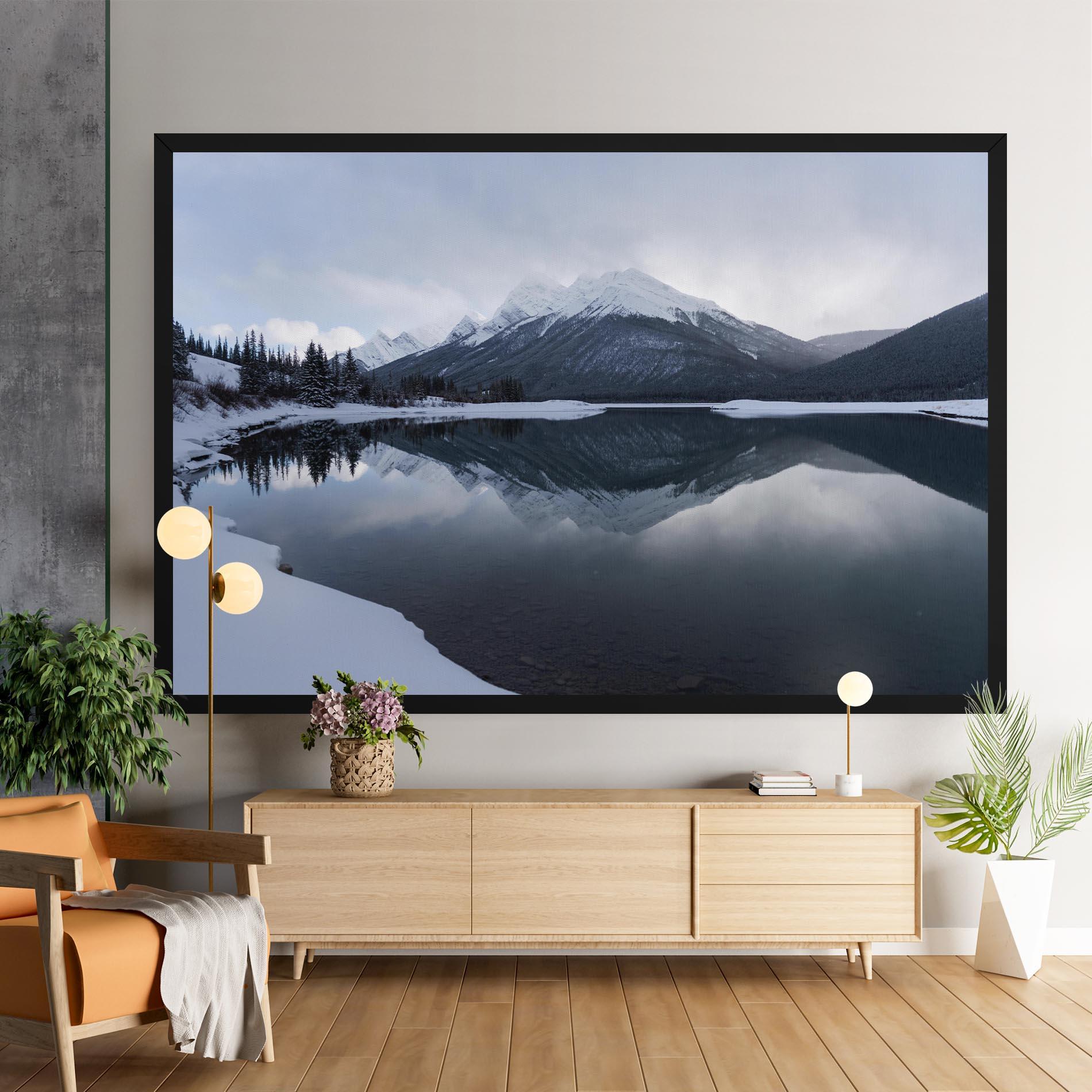 Leinwandbild Grey Lake mockup 9