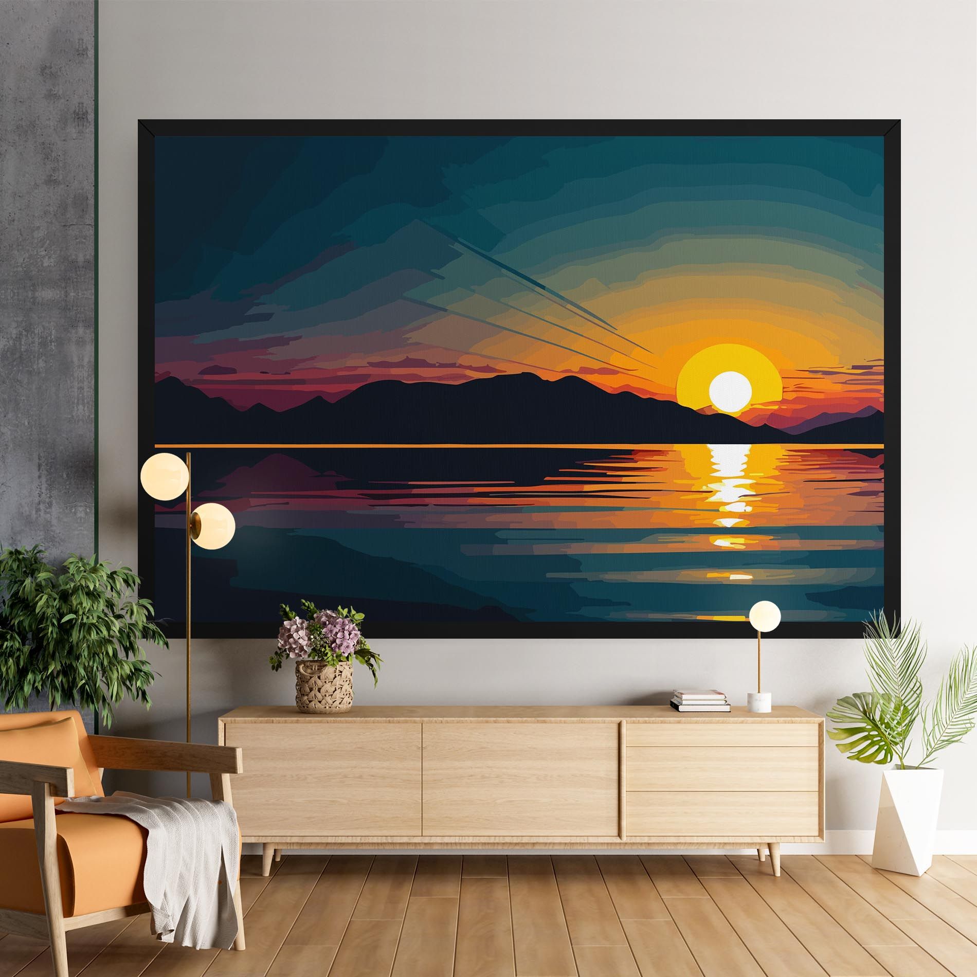 Sunset Art Lake mockup 9