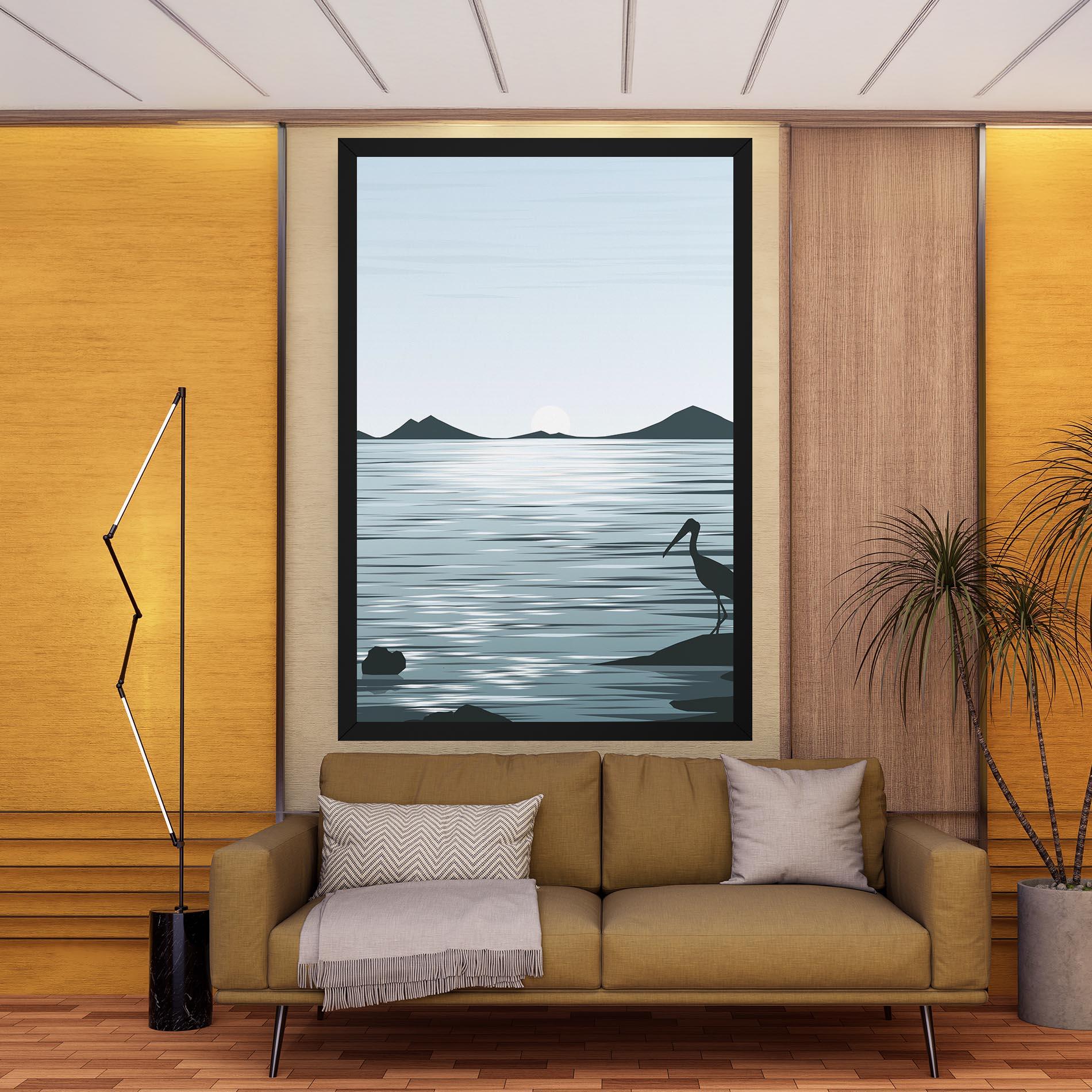 Leinwandbild Sparkling_lake_view mockup 9