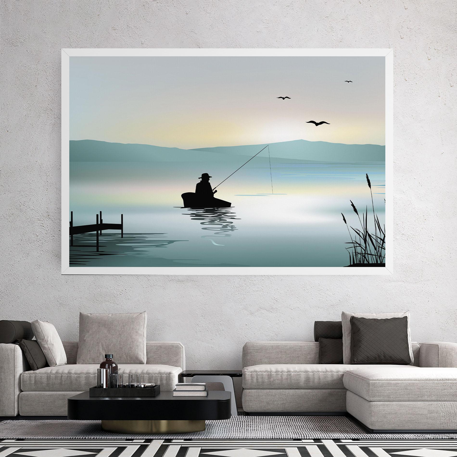Leinwandbild Fishman Lake View mockup 2