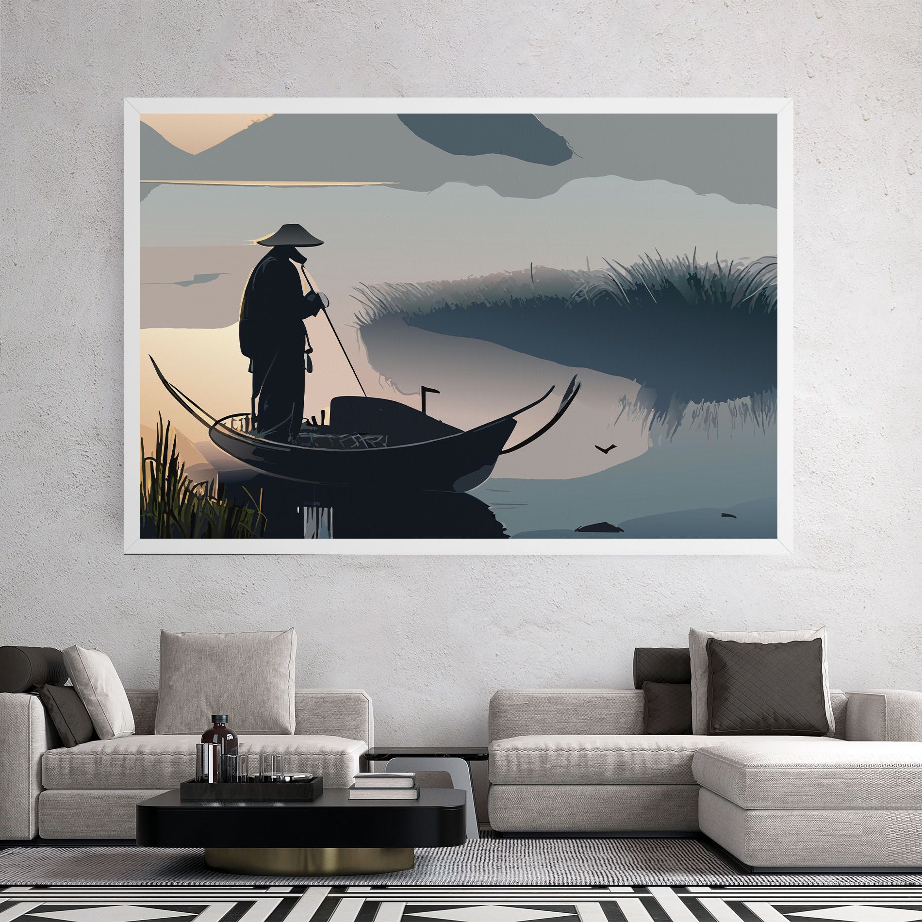 Japan Lake Man mockup 2