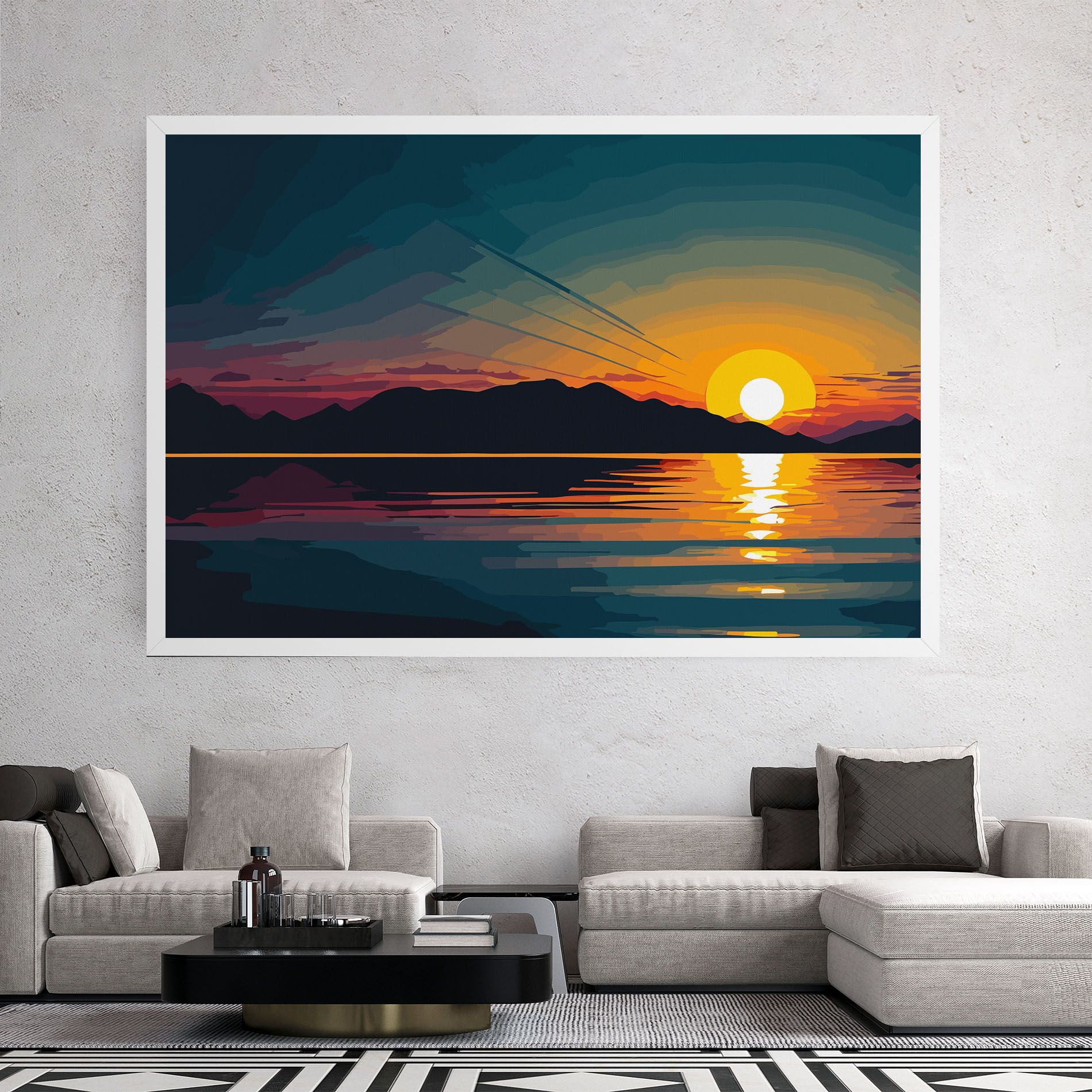 Sunset Art Lake mockup 2