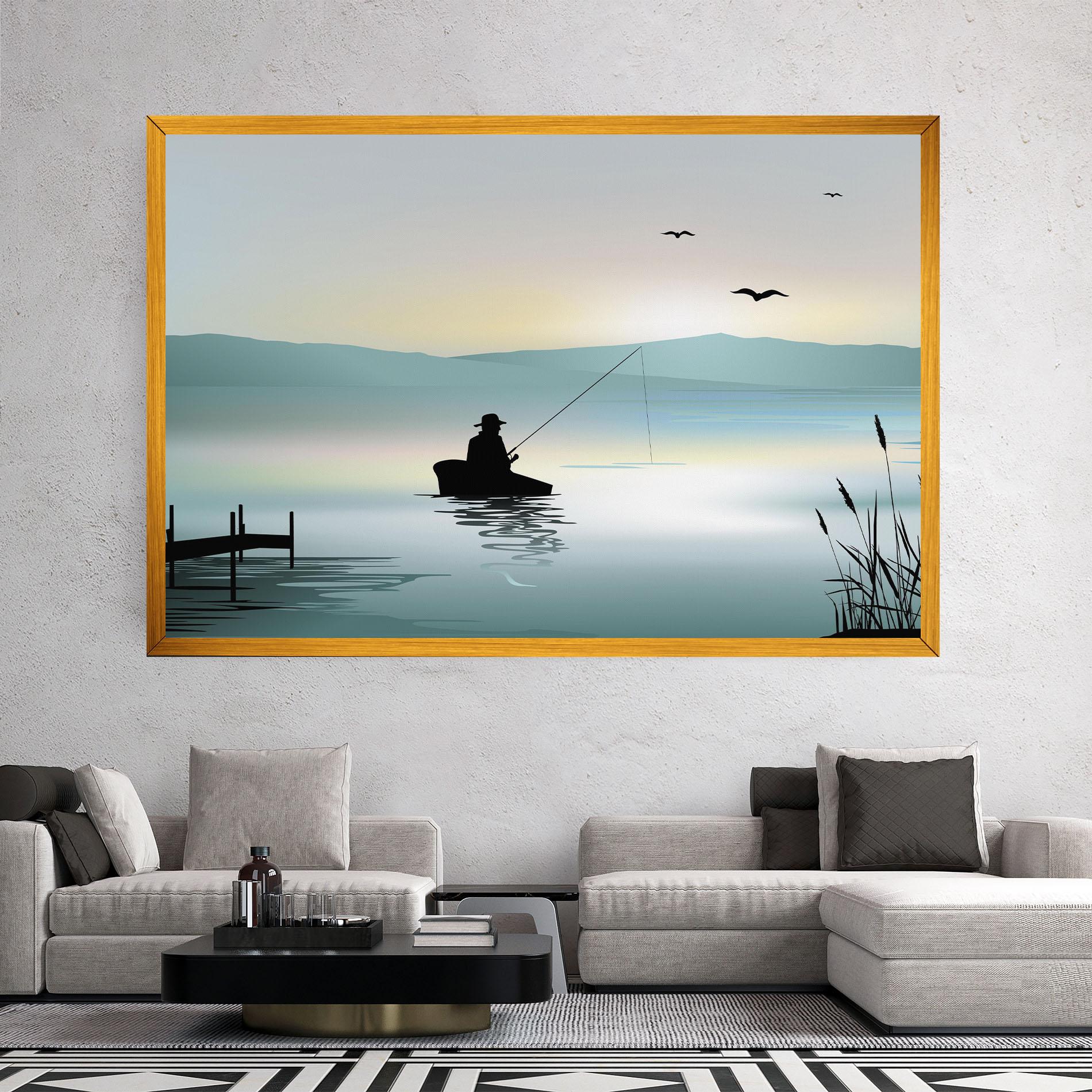 Leinwandbild Fishman Lake View mockup 2