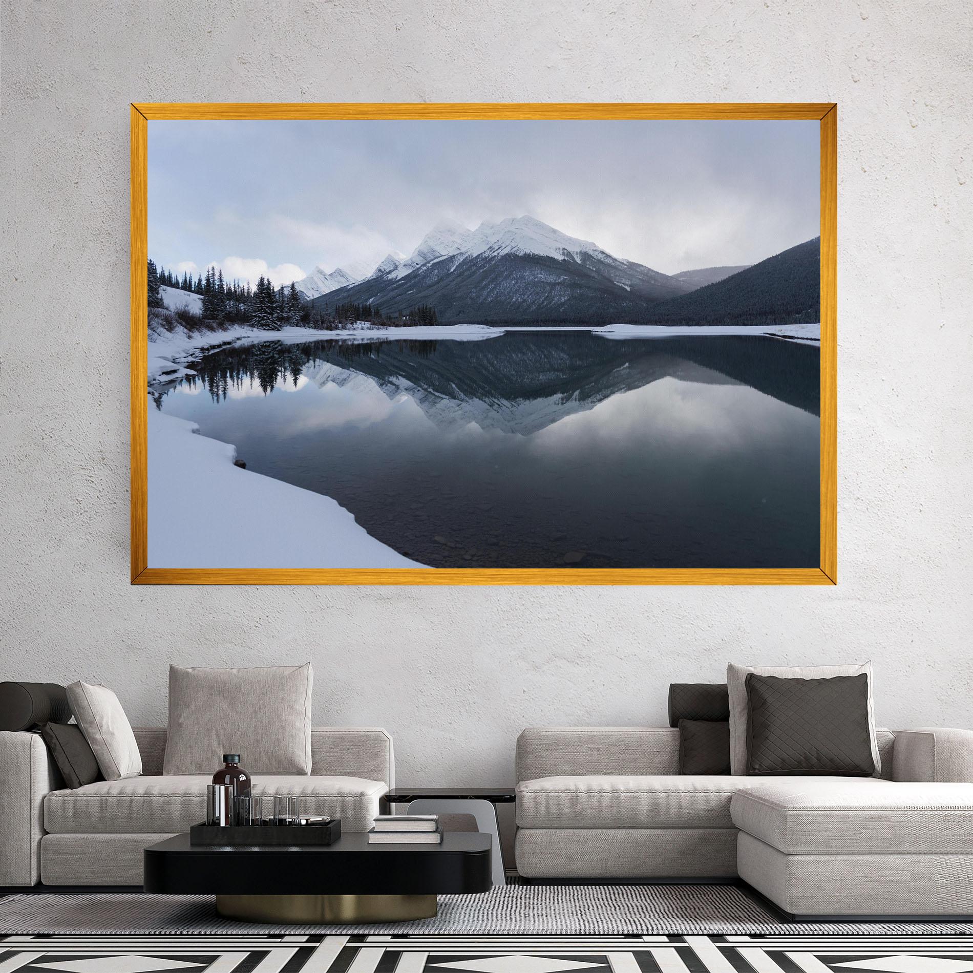 Leinwandbild Grey Lake mockup 2