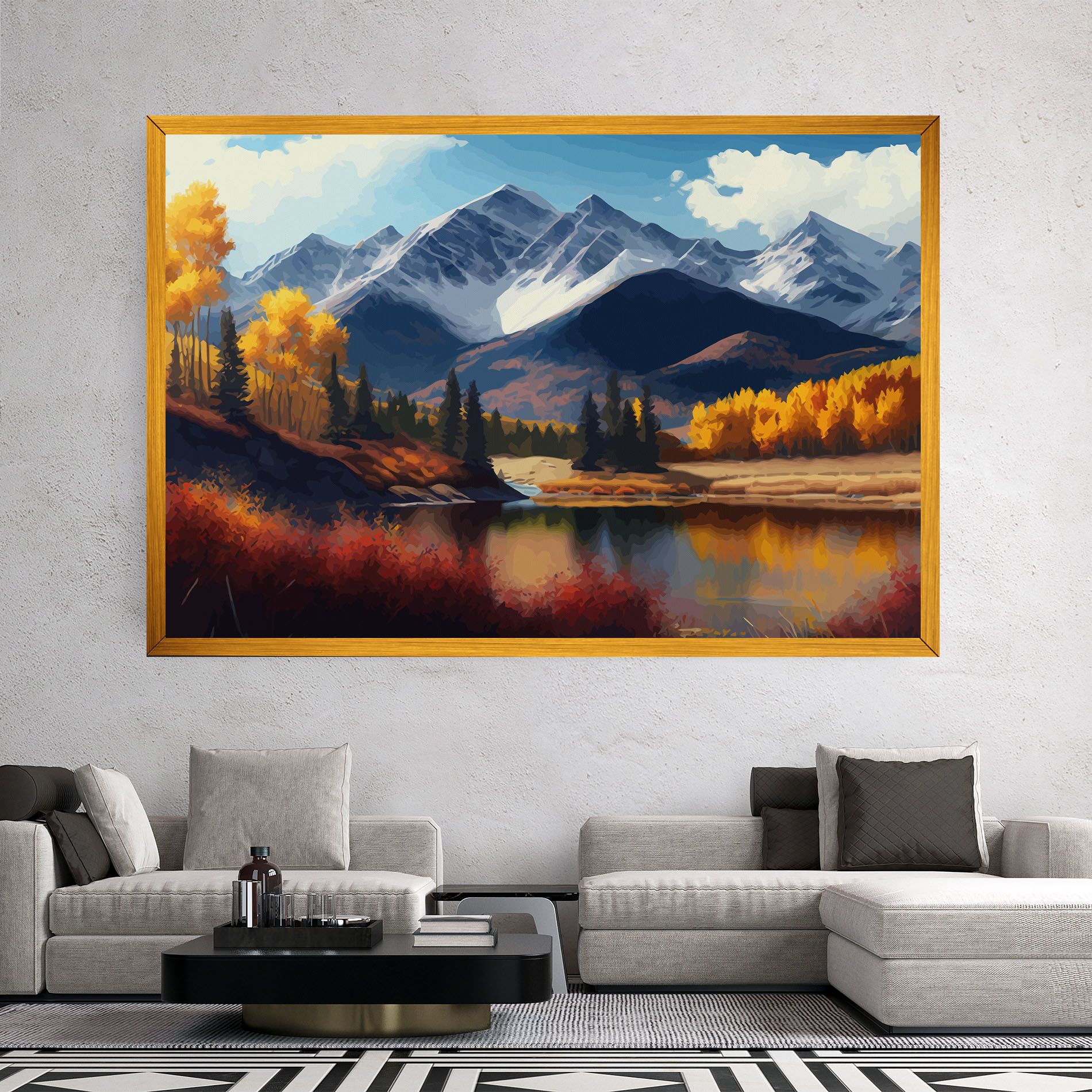 Lake Autumn View mockup 2