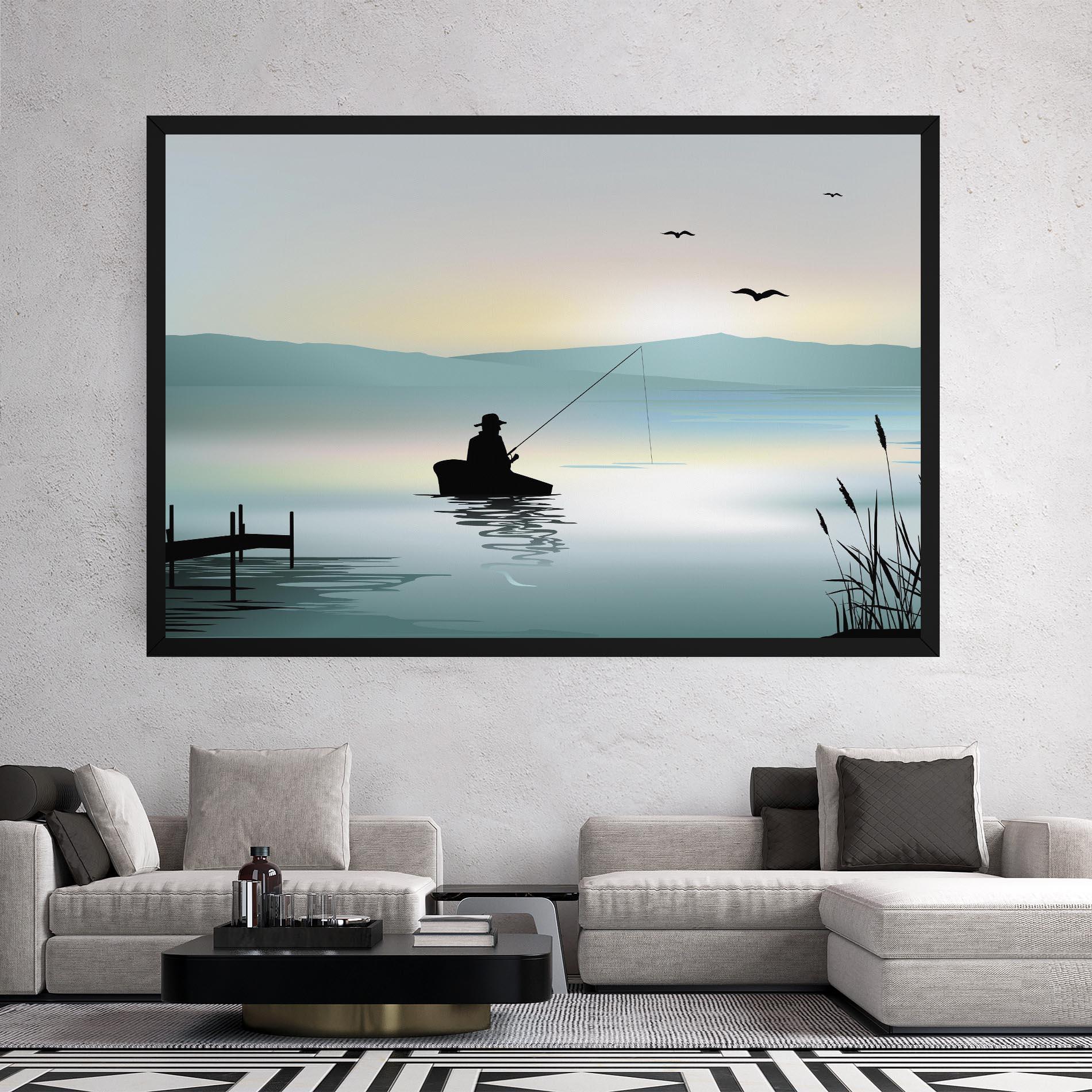 Leinwandbild Fishman Lake View mockup 2
