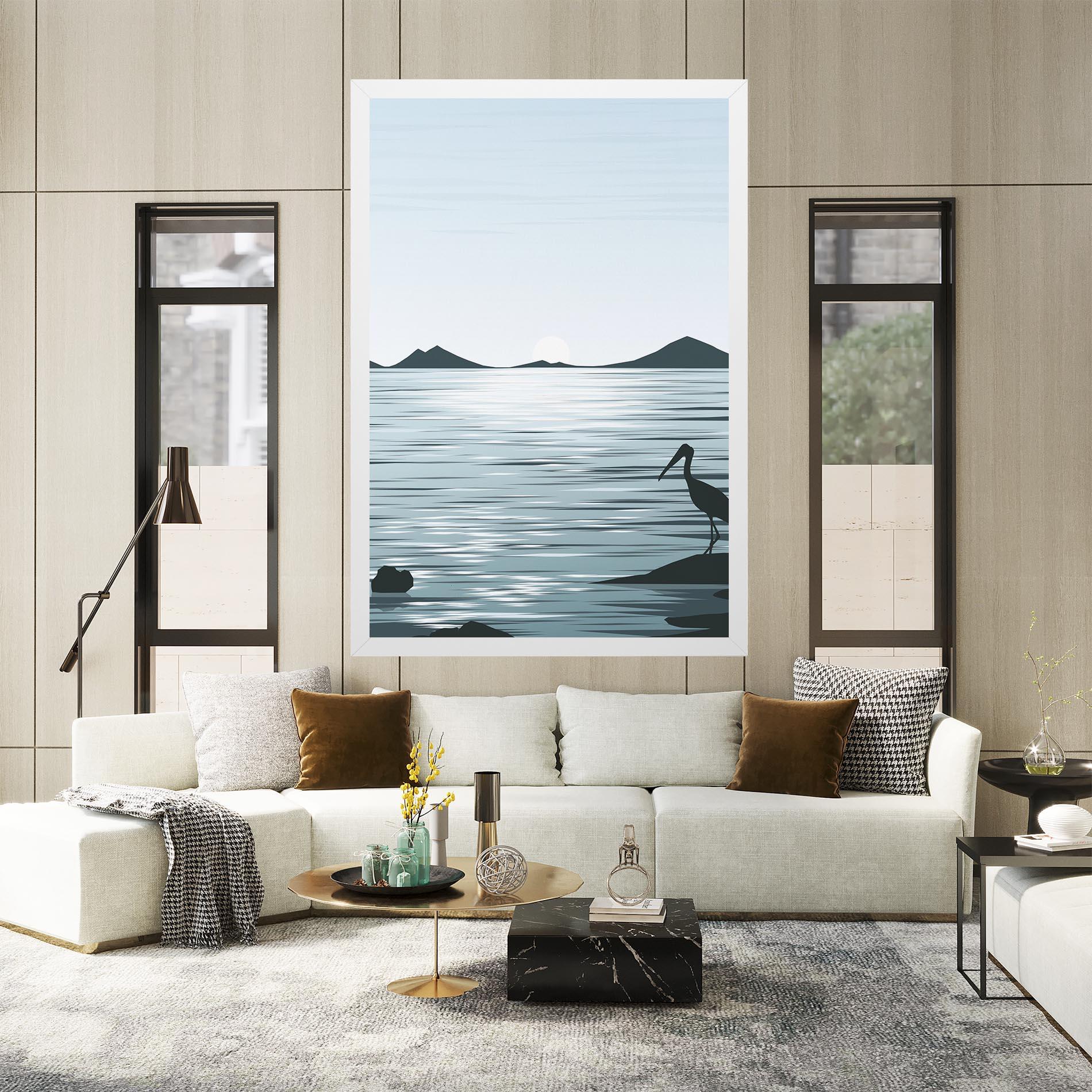 Leinwandbild Sparkling_lake_view mockup 2
