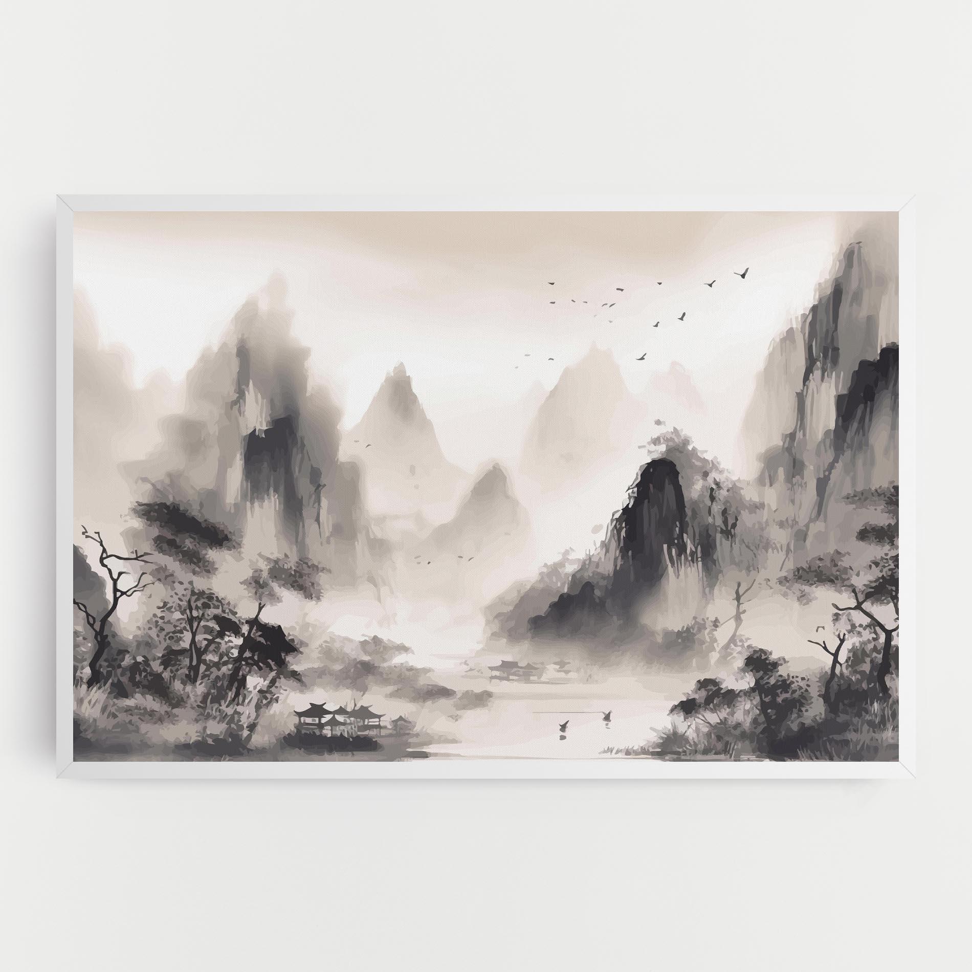 Leinwandbild Far Away Mountain mockup 0