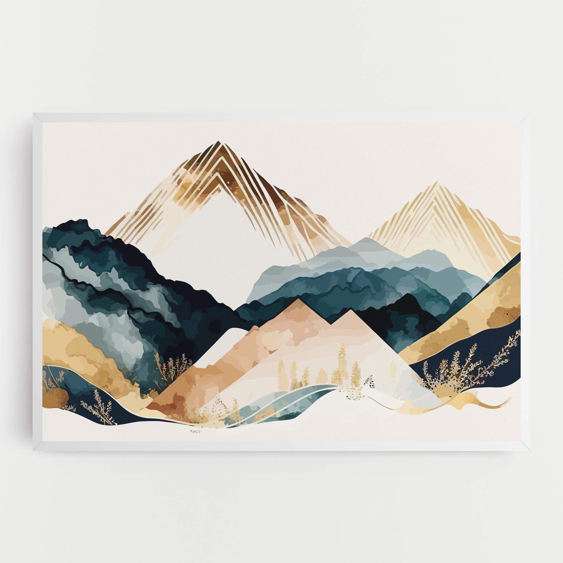 Gold Green Mountain mockup 0