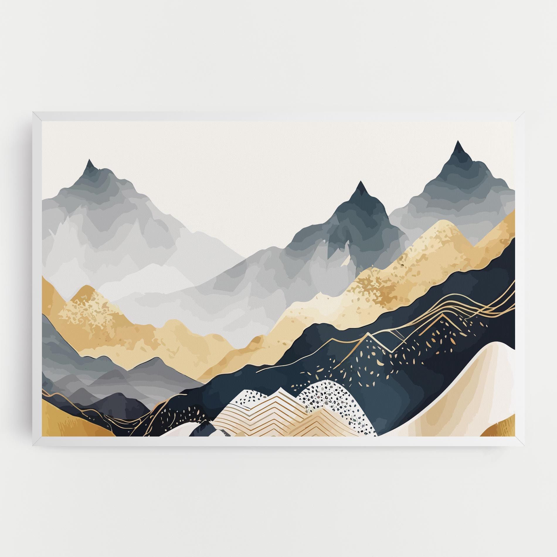 Gold Grey Mountain mockup 0