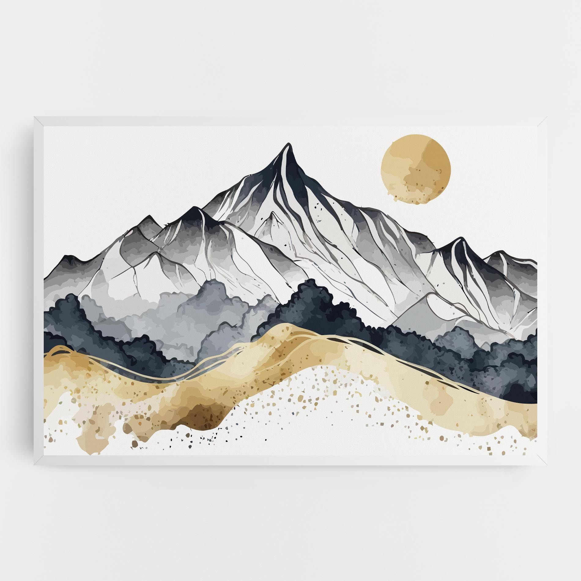 Grey Gold Mountain mockup 0