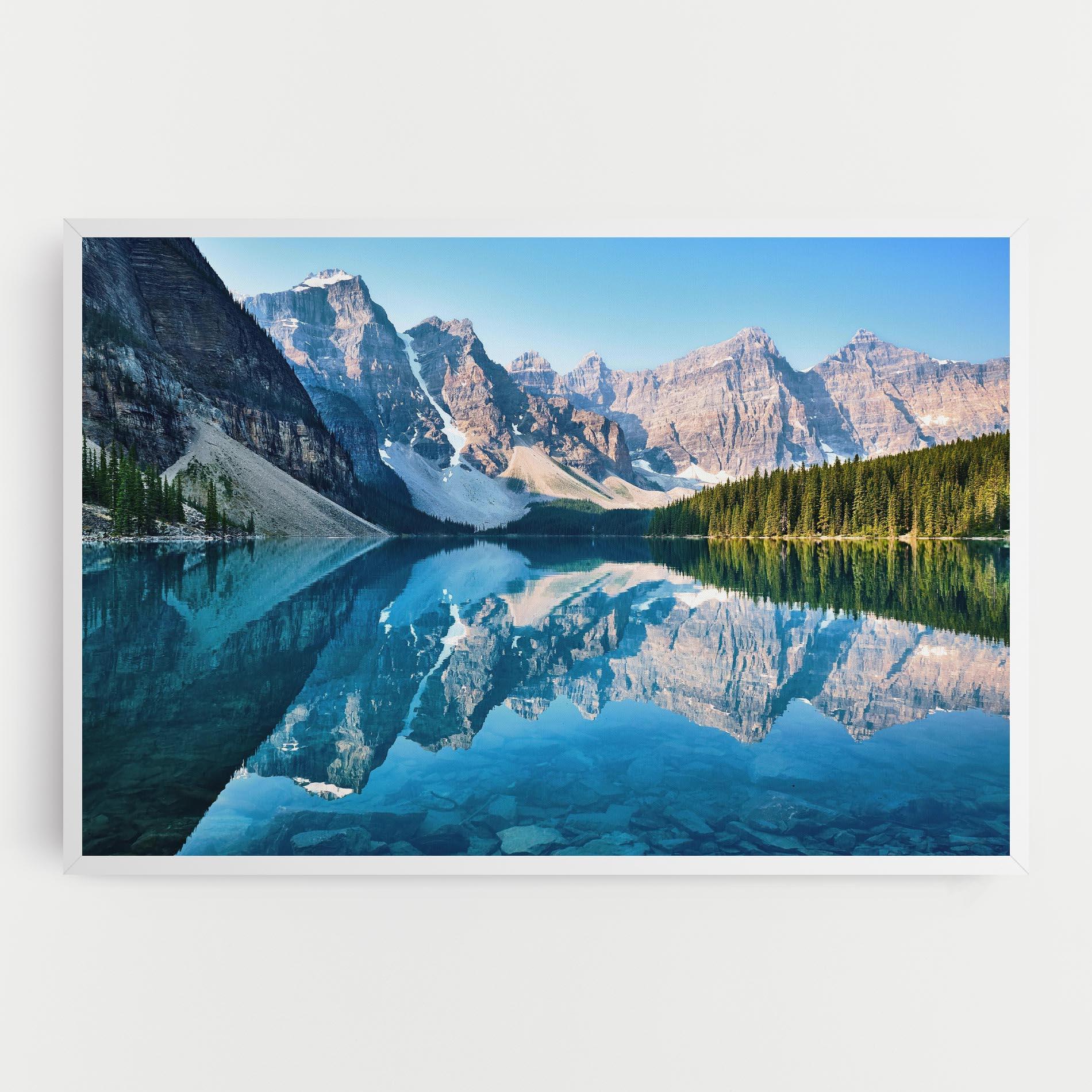 Leinwandbild Mountain Crystal Lake mockup 0