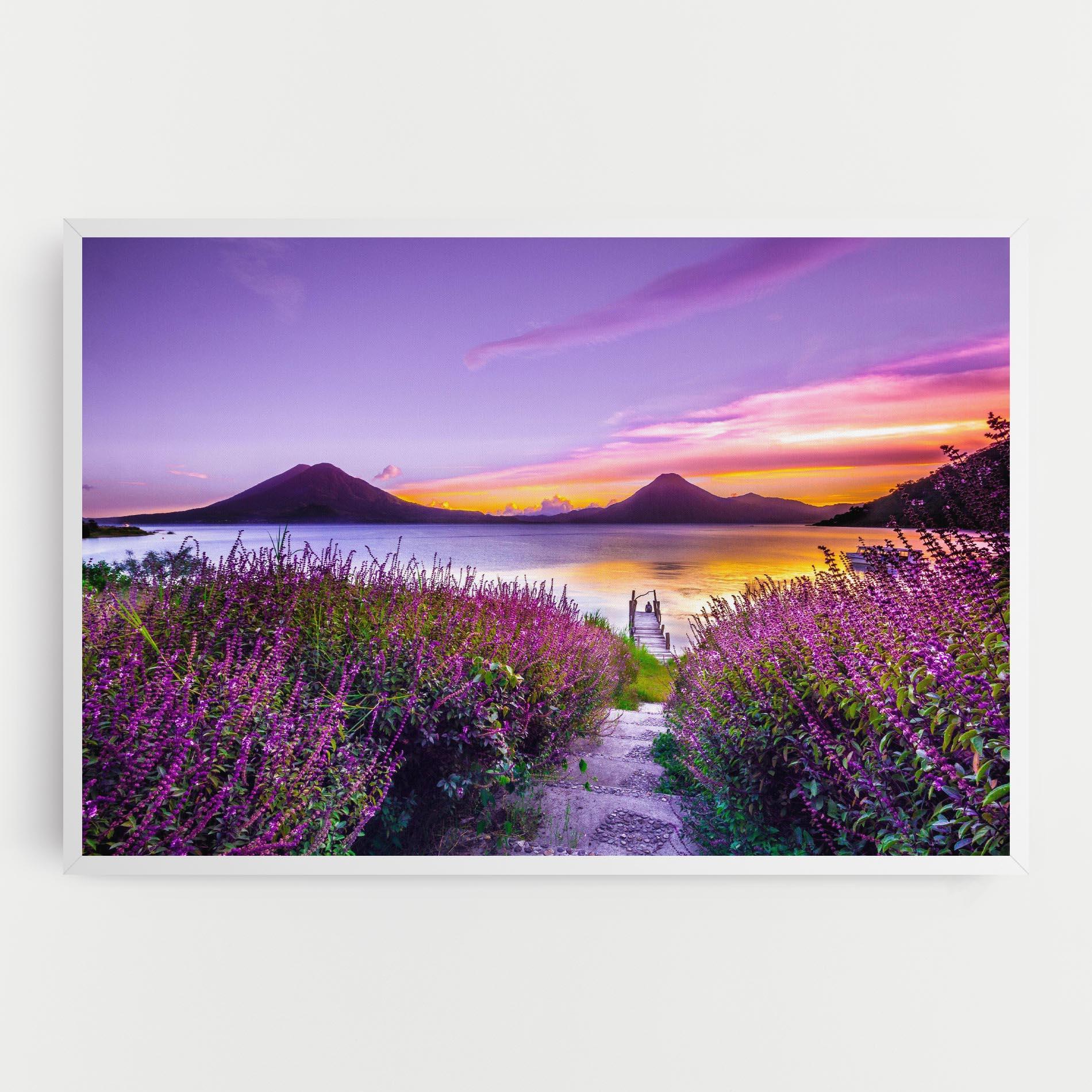 Leinwandbild Purple Lake mockup 0