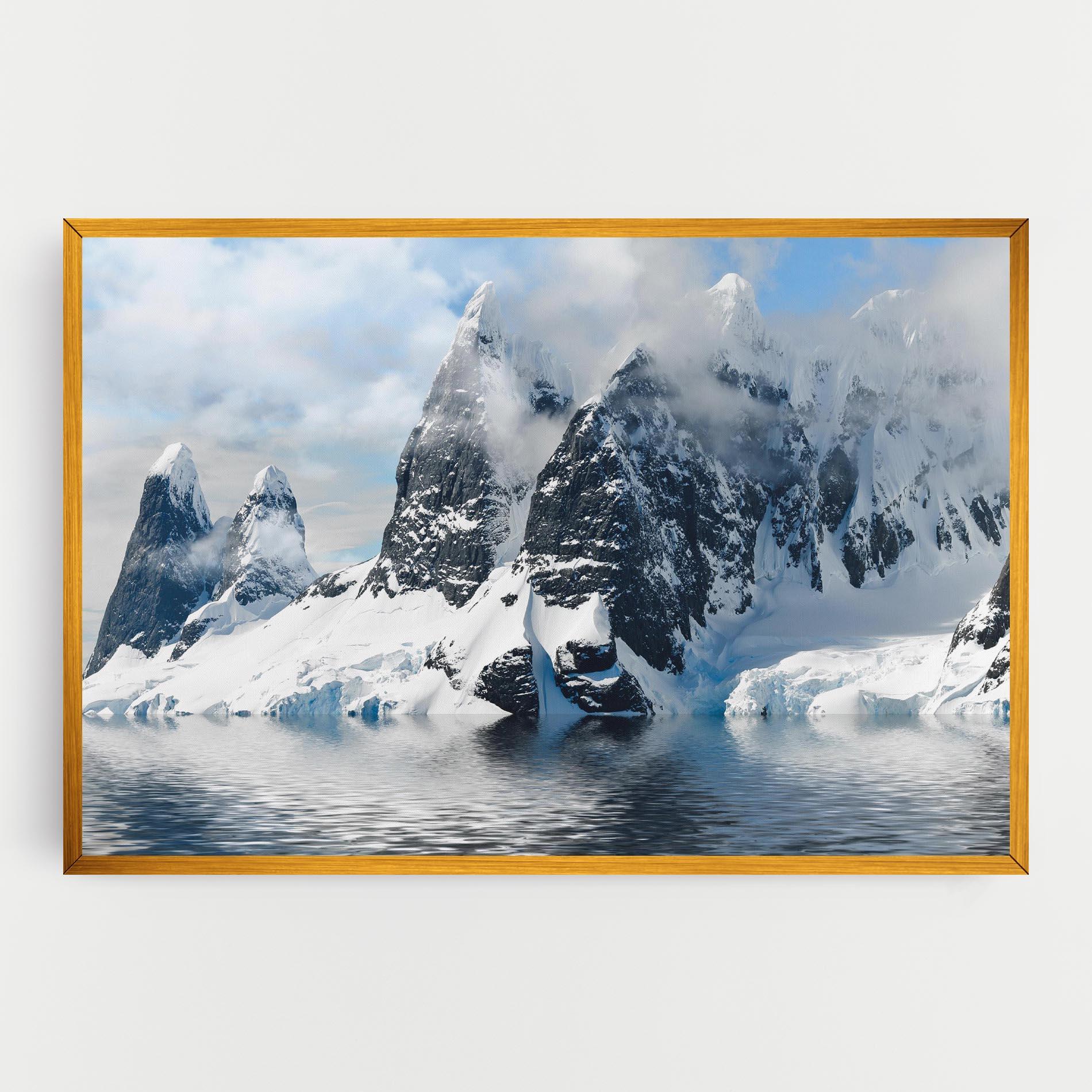 Leinwandbild Glacial Mountains mockup 0