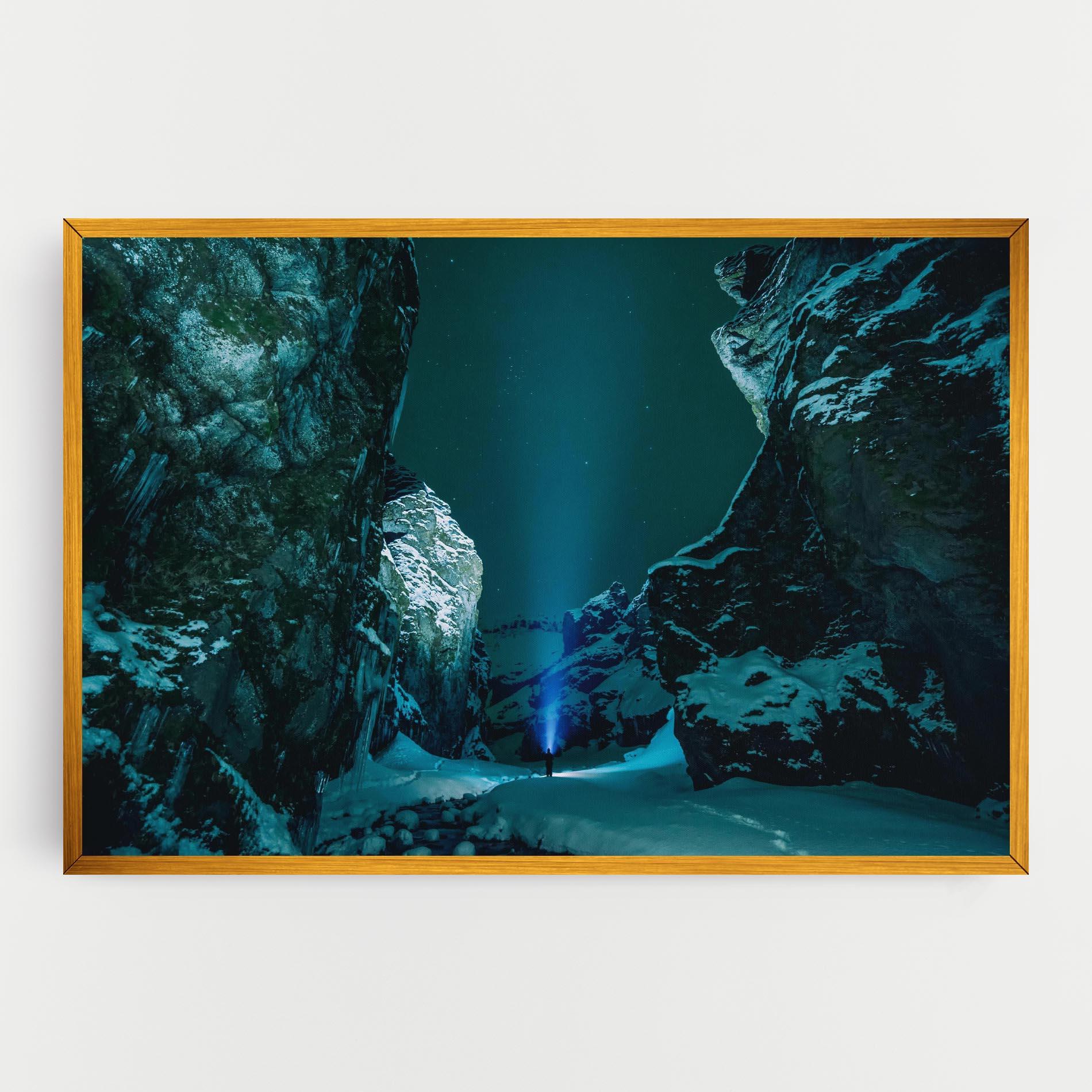 Leinwandbild Green Light Mountain mockup 0