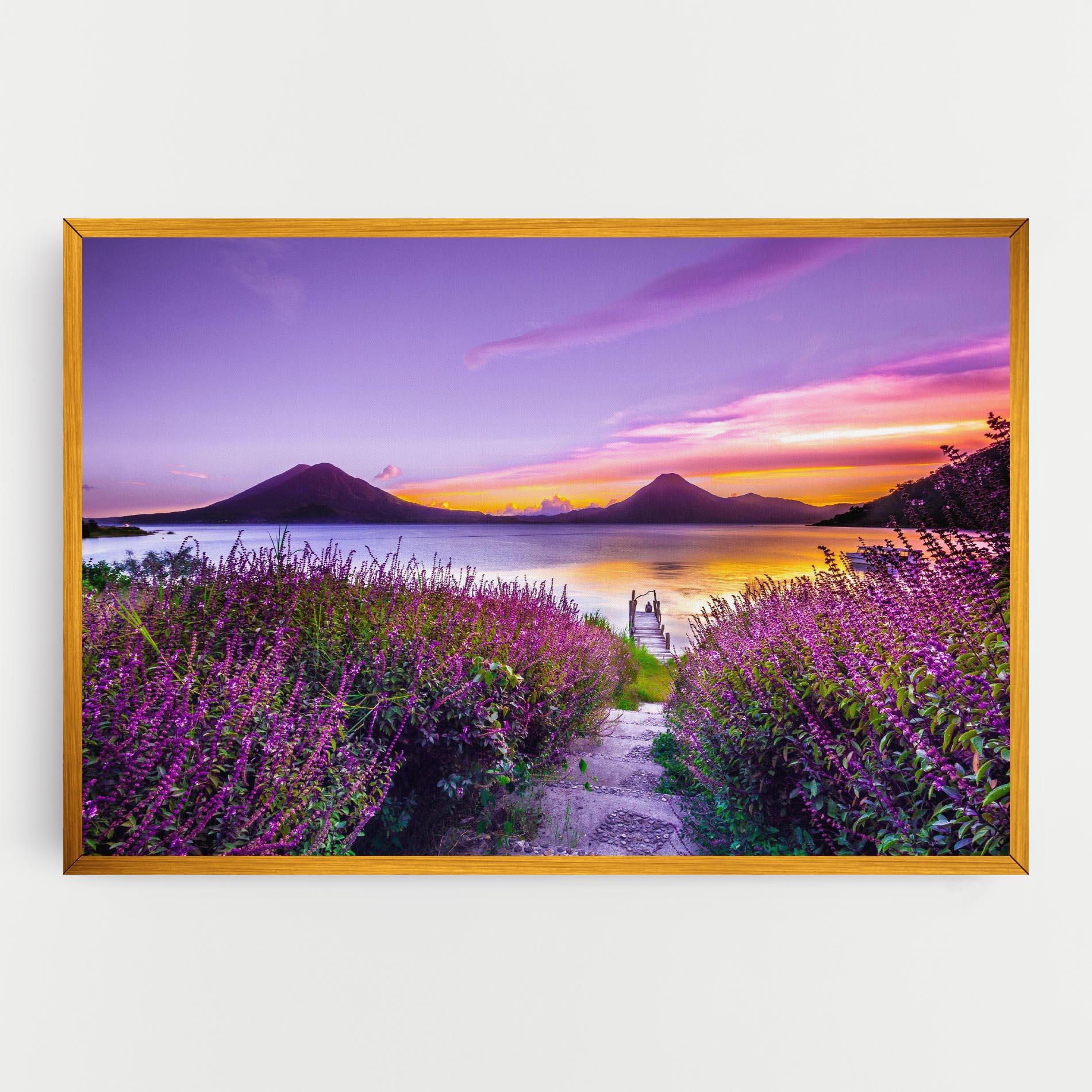 Leinwandbild Purple Lake mockup 0
