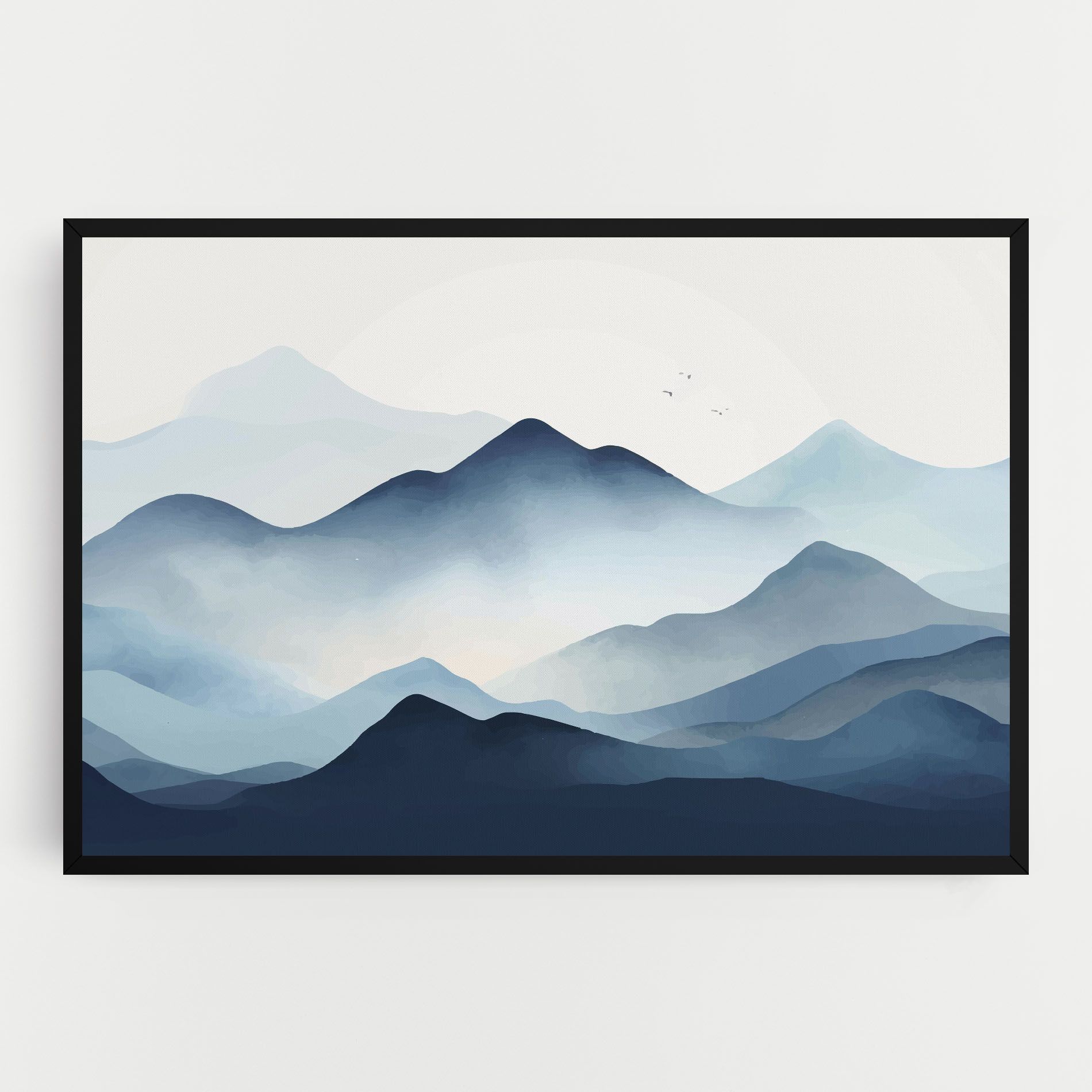 Blue Foggy Mountain mockup 0