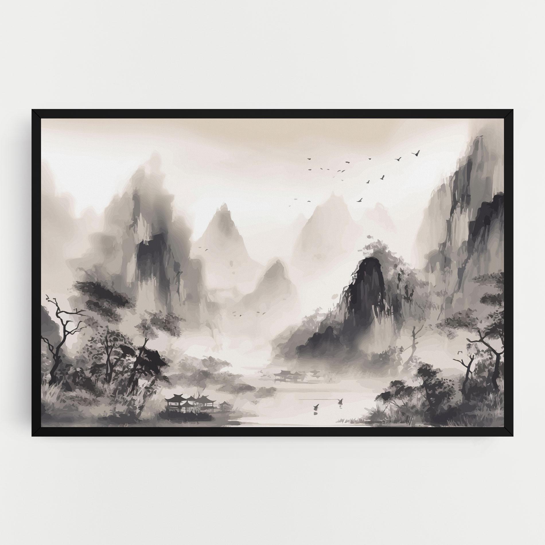 Leinwandbild Far Away Mountain mockup 0