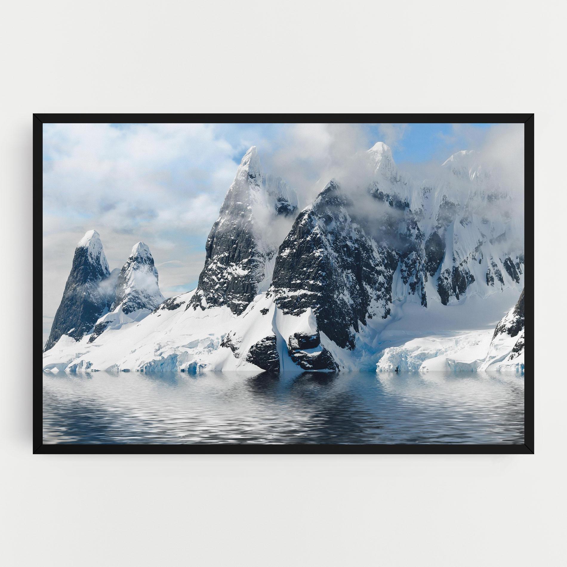 Leinwandbild Glacial Mountains mockup 0